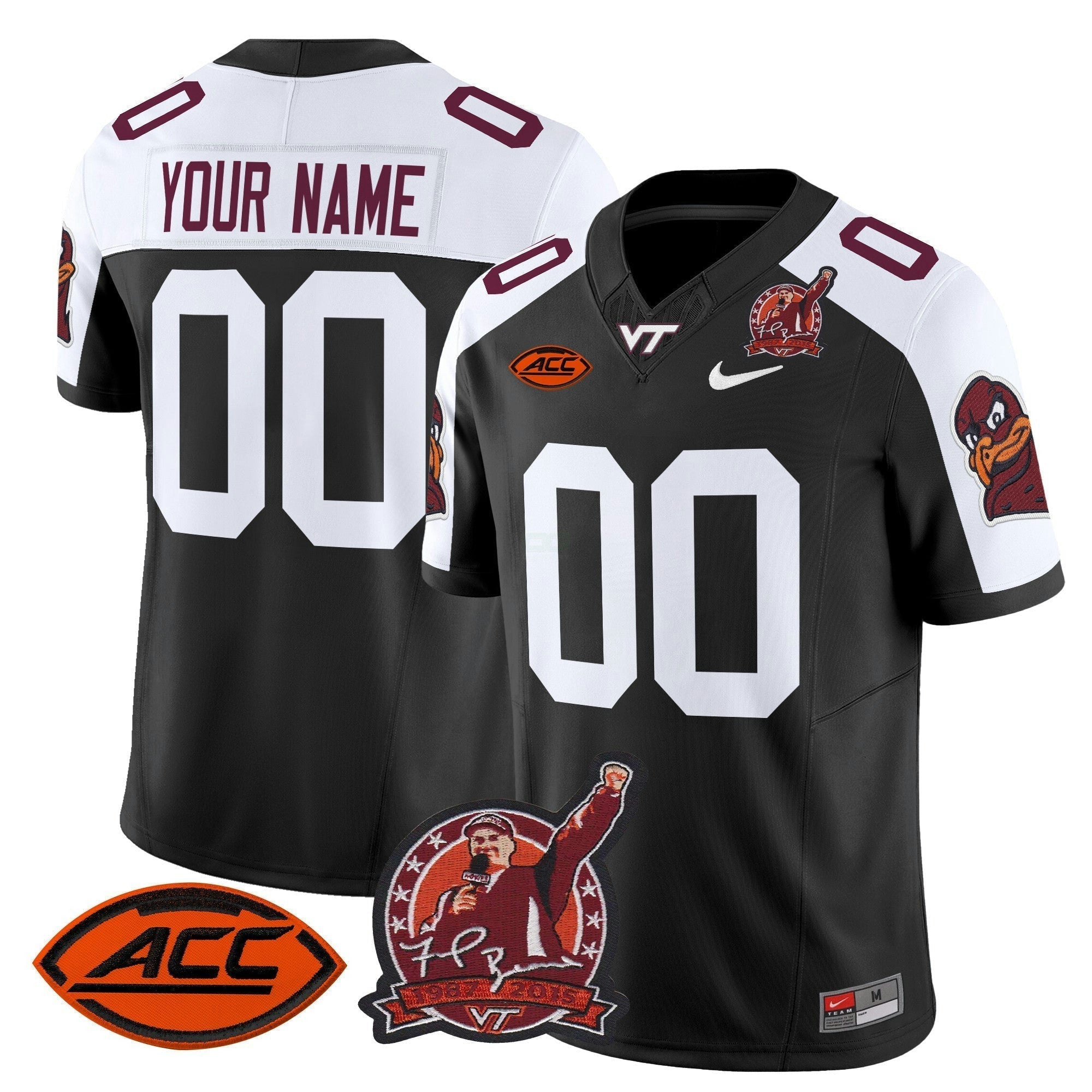 Camisa NCAA Coach Frank Beamer Patch 2024 Vapor Limited Jersey