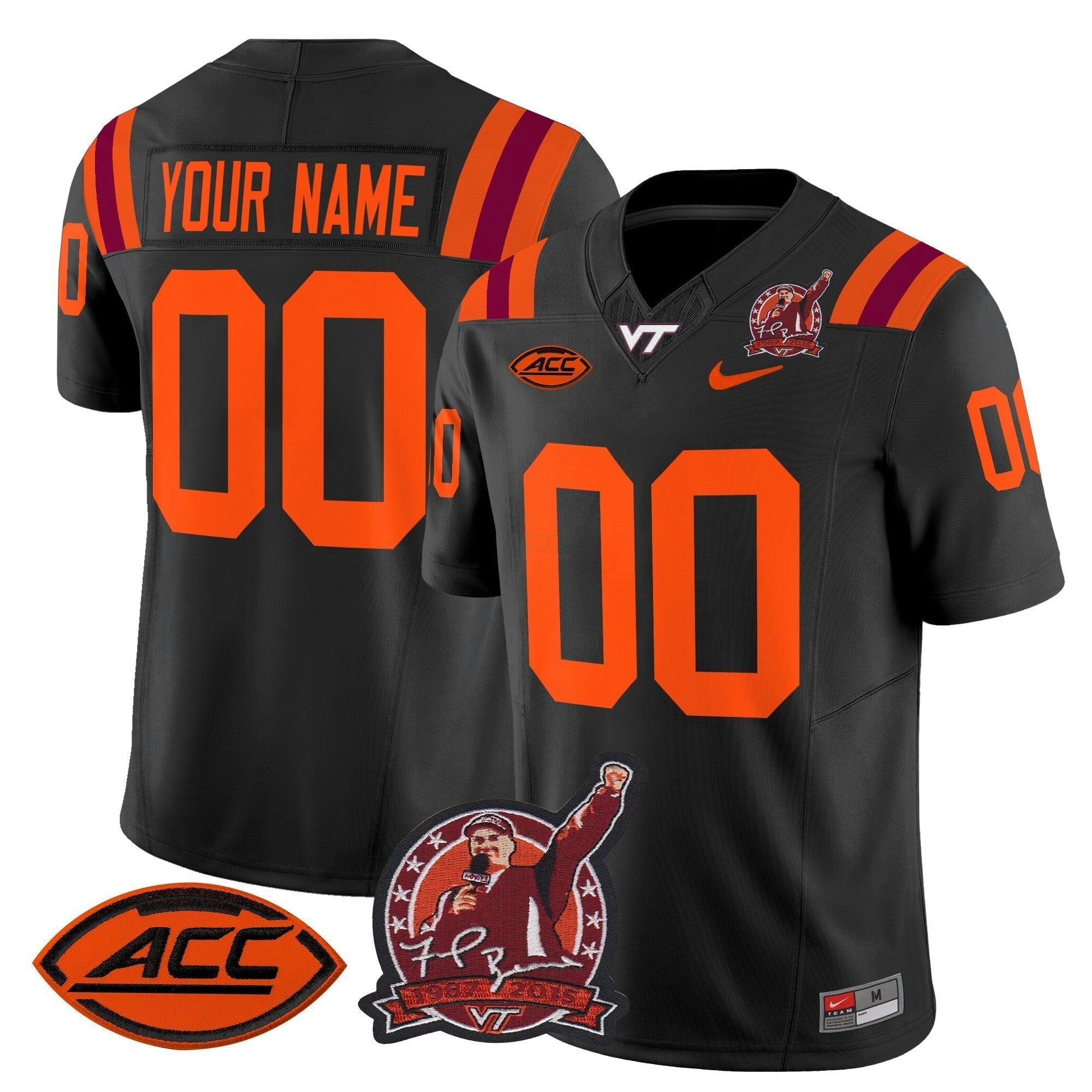 Camisa NCAA Coach Frank Beamer Patch 2024 Vapor Limited Jersey