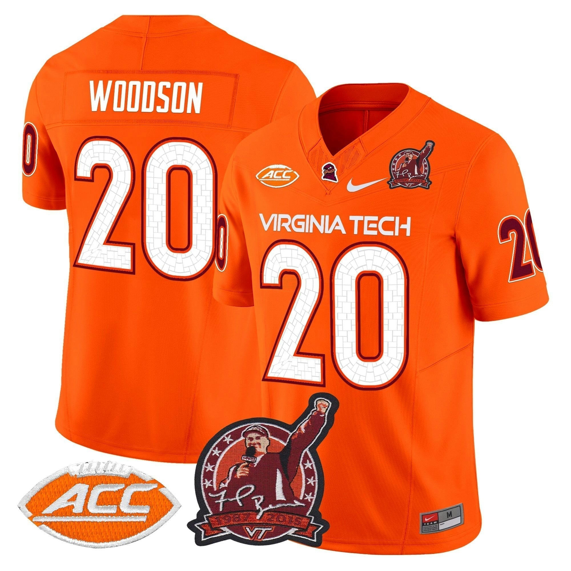 Camisa NCAA Coach Frank Beamer Patch 2025 Vapor Limited Jersey