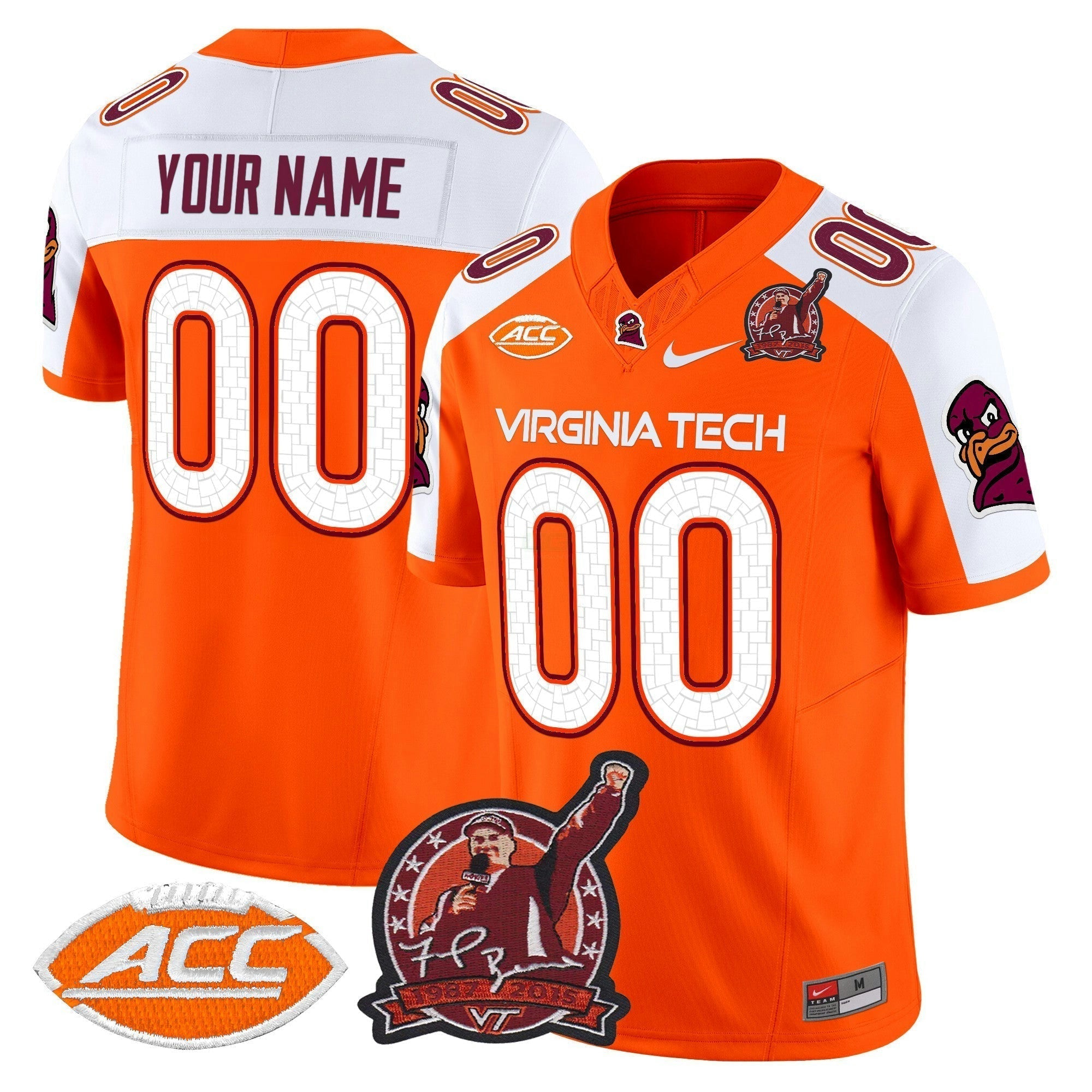 Camisa NCAA Coach Frank Beamer Patch 2025 Vapor Limited Jersey