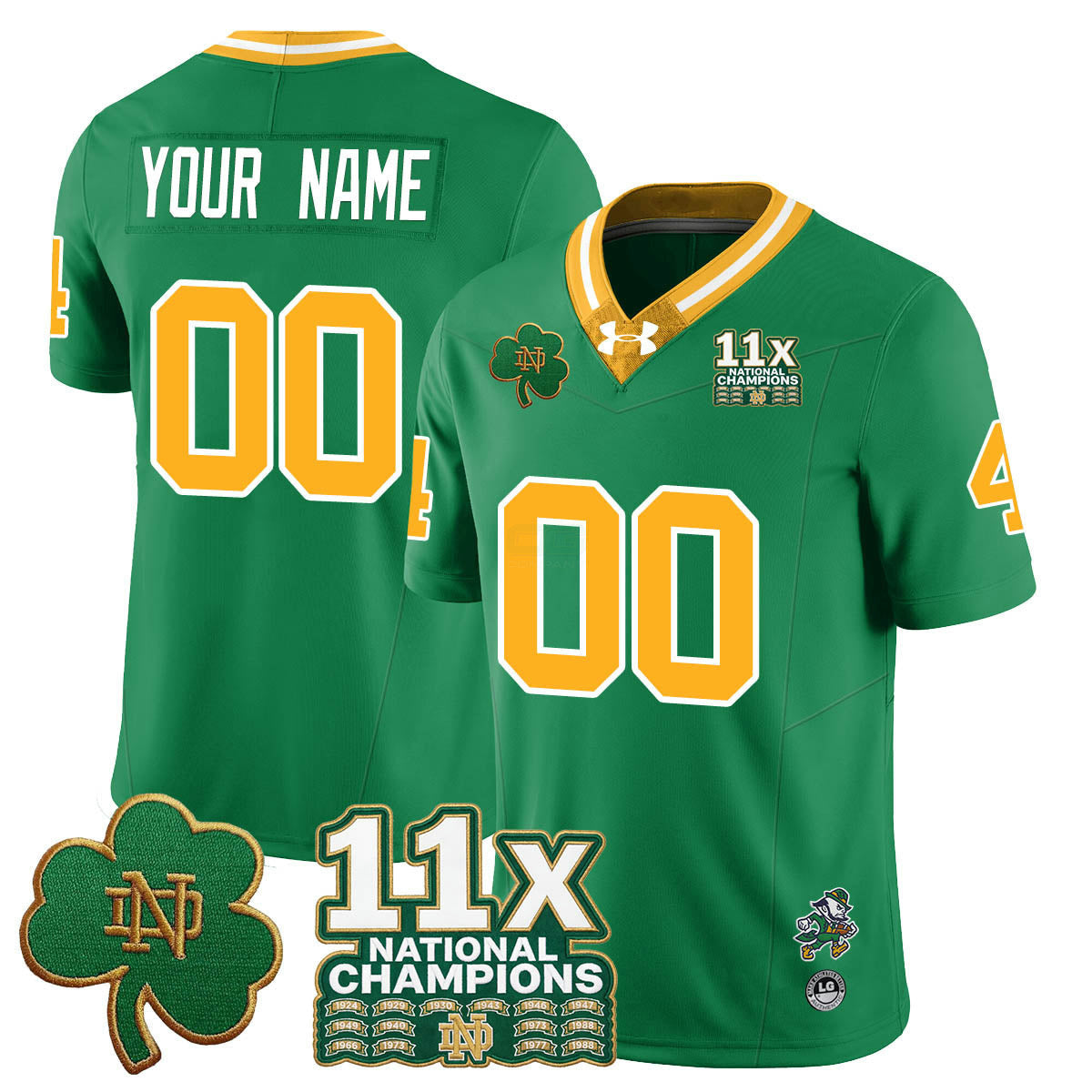 Camisa NCAA Custom 11x-Time National Champions Vapor Limited Jersey