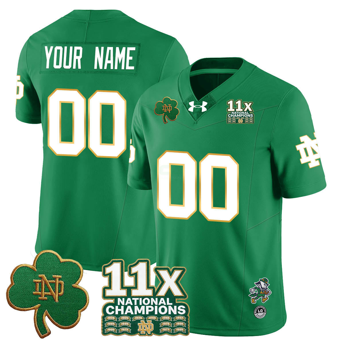 Camisa NCAA Custom 11x-Time National Champions Vapor Limited Jersey