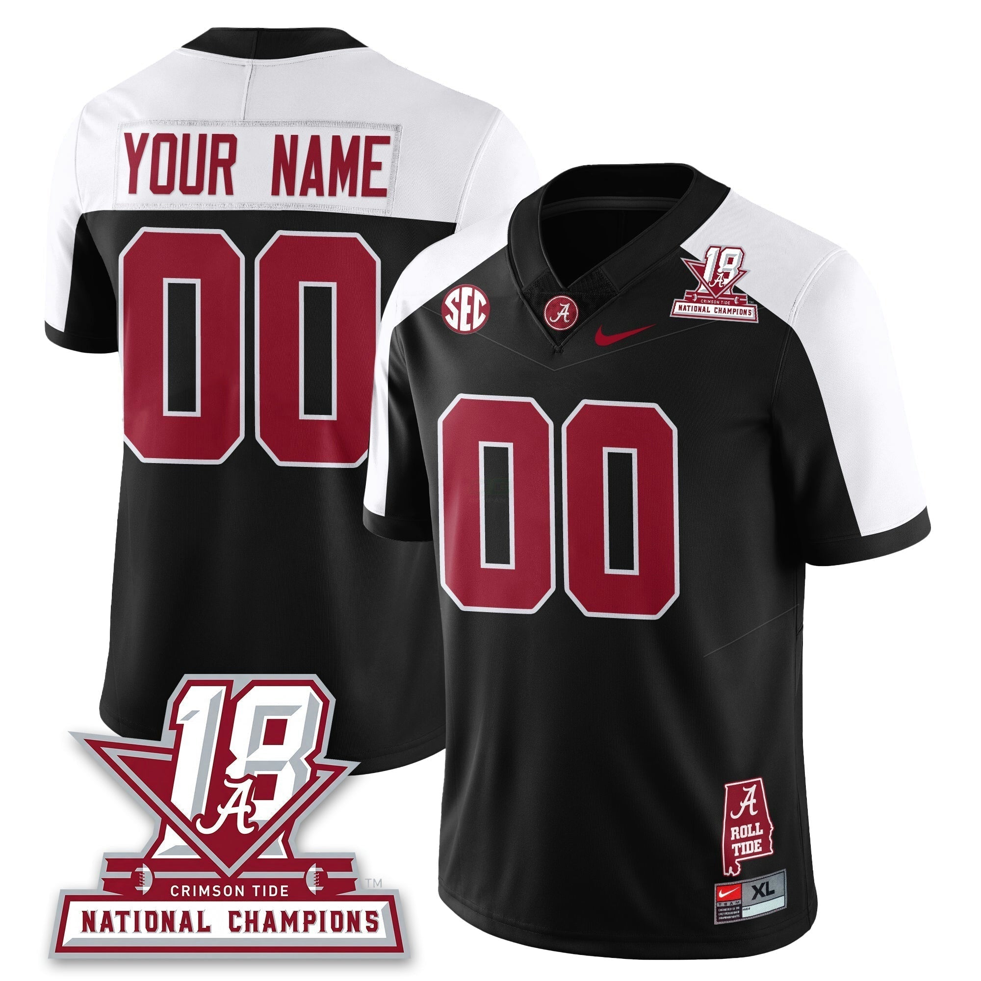 Camisa NCAA Custom 18x-Time National Champions Vapor Limited Jersey