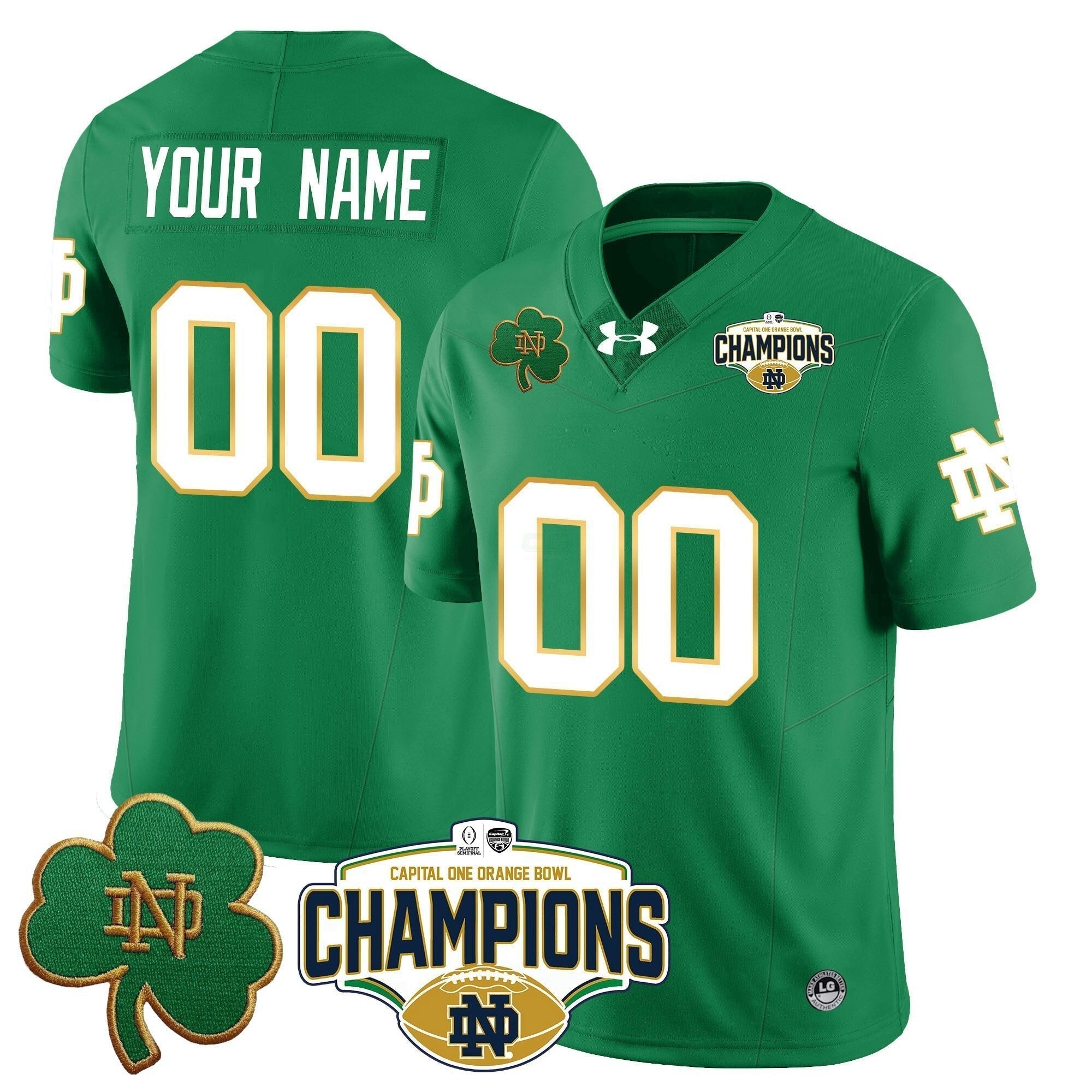 Camisa NCAA Custom 2025 Laranja Bowl Champions Jersey N5
