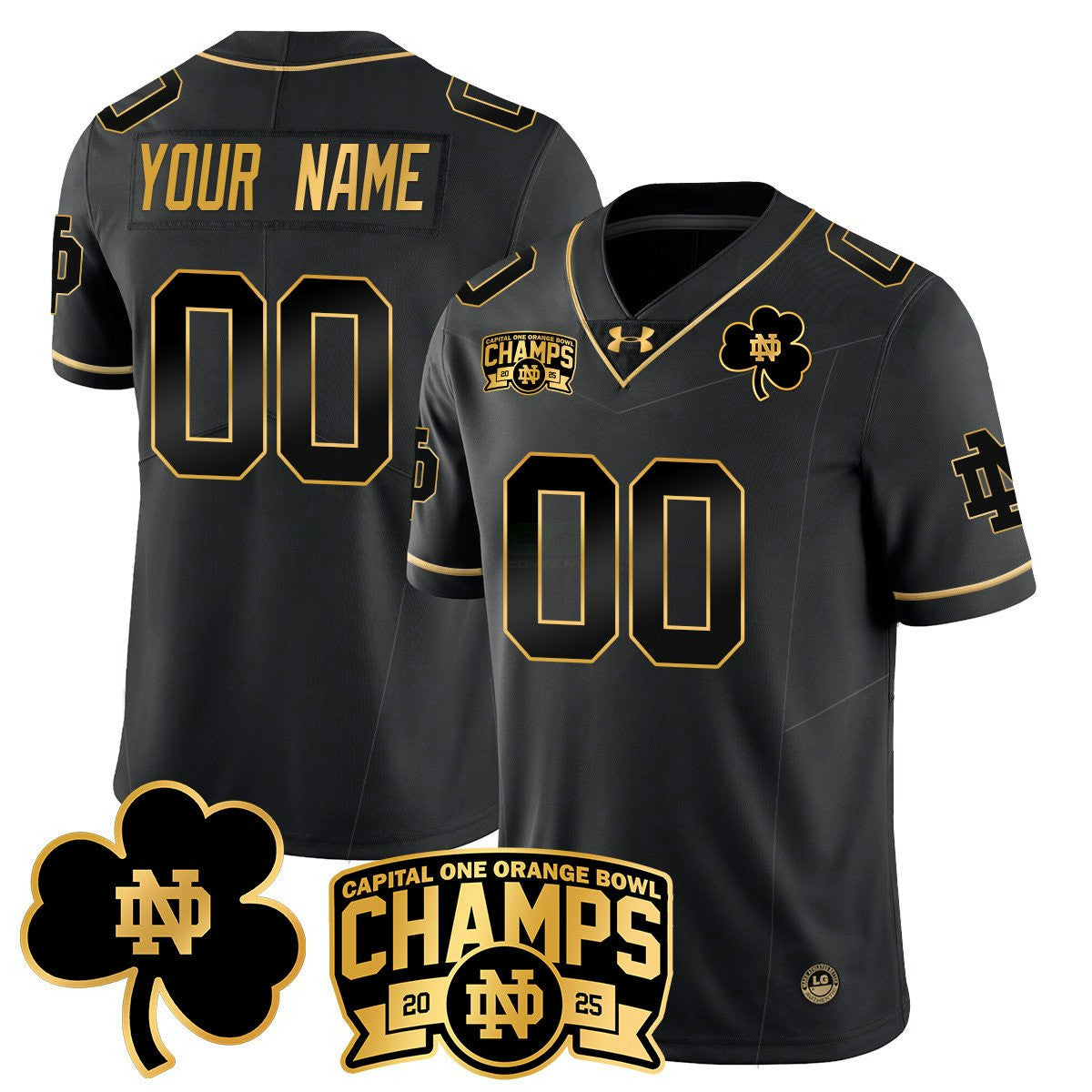 Camisa NCAA Custom 2025 Laranja Bowl Champions Jersey N6
