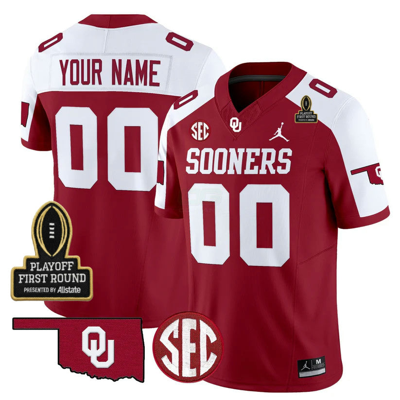Camisa NCAA Custom 2025 Playoff First Round Patch Jersey