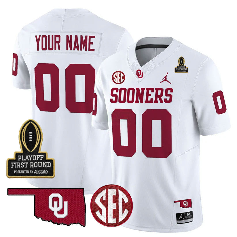 Camisa NCAA Custom 2025 Playoff First Round Patch Jersey