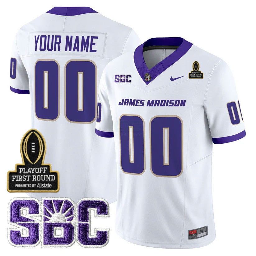 Camisa NCAA Custom 2025 Playoff First Round Patch Jersey