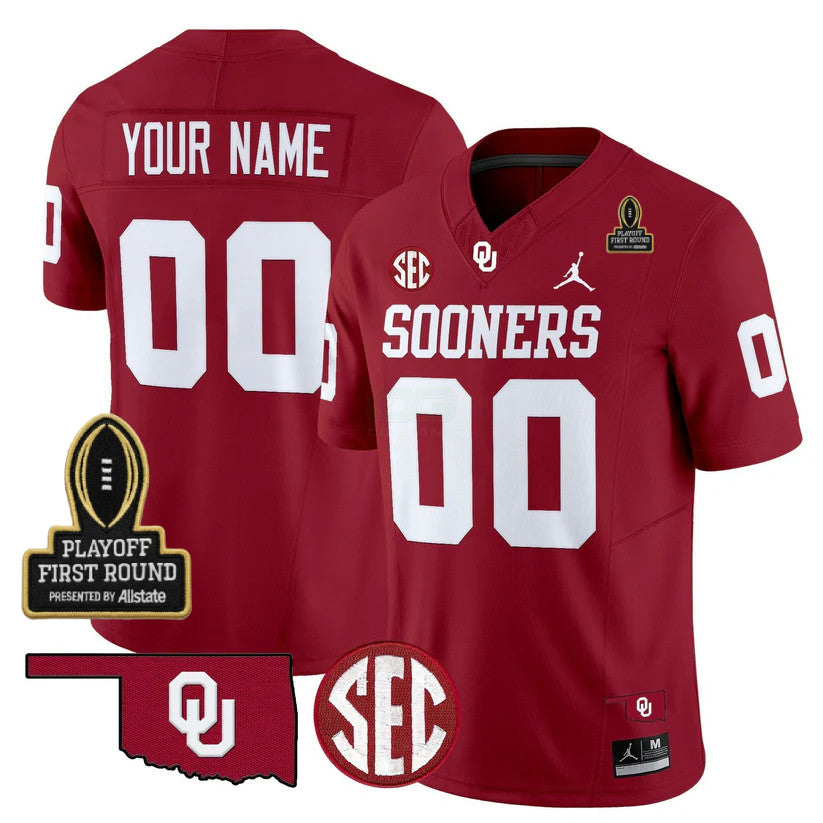 Camisa NCAA Custom 2025 Playoff First Round Patch Jersey