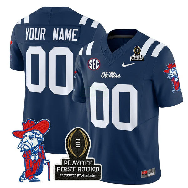 Camisa NCAA Custom 2025 Playoff First Round Vapor Limited Jersey