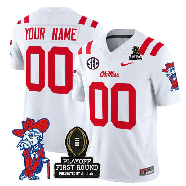 Camisa NCAA Custom 2025 Playoff First Round Vapor Limited Jersey
