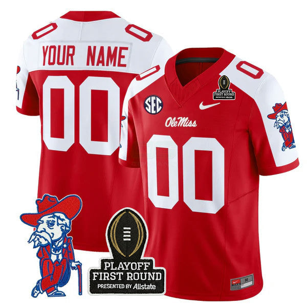Camisa NCAA Custom 2025 Playoff First Round Vapor Limited Jersey