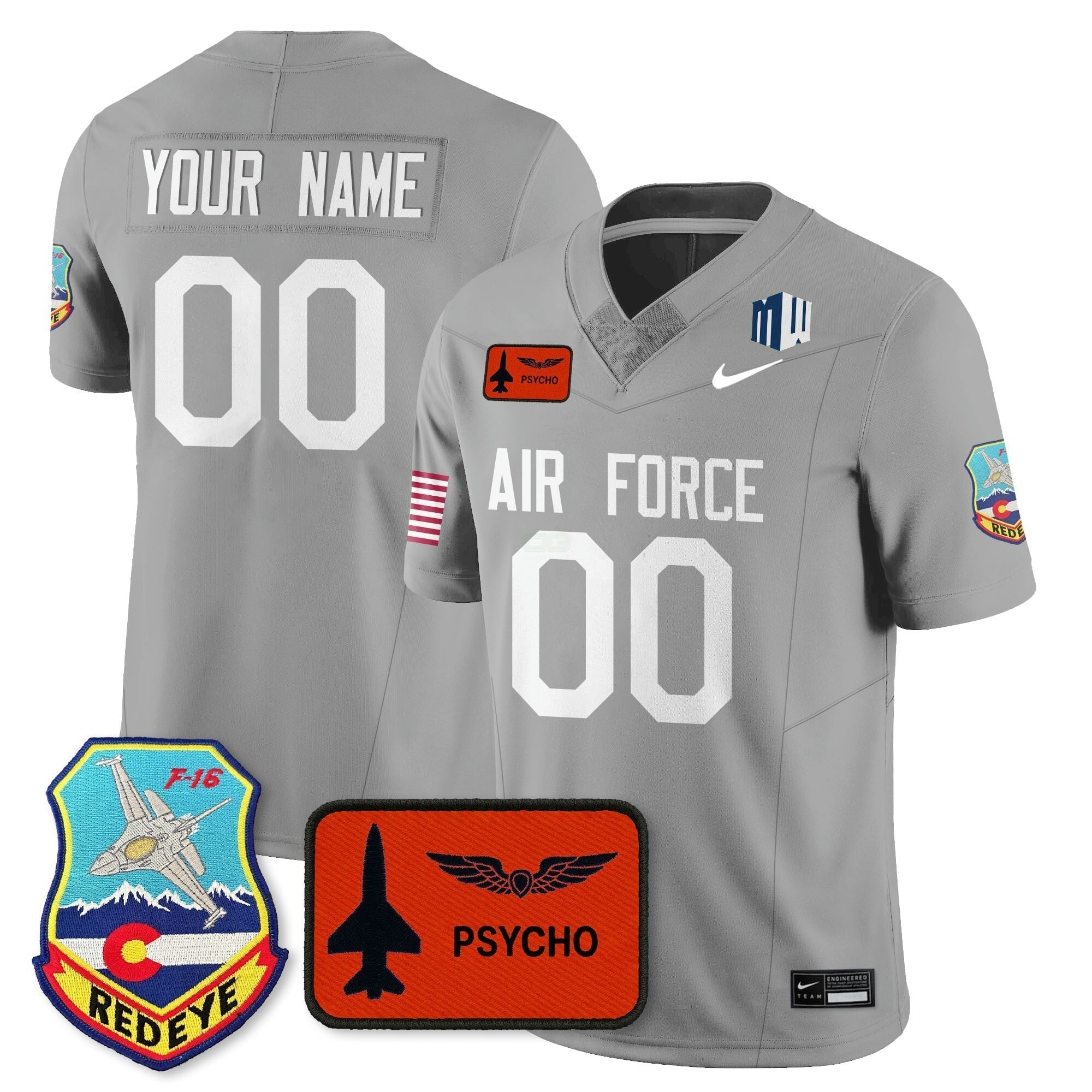 Camisa NCAA Custom Football 2025 Honor F-16 Jersey