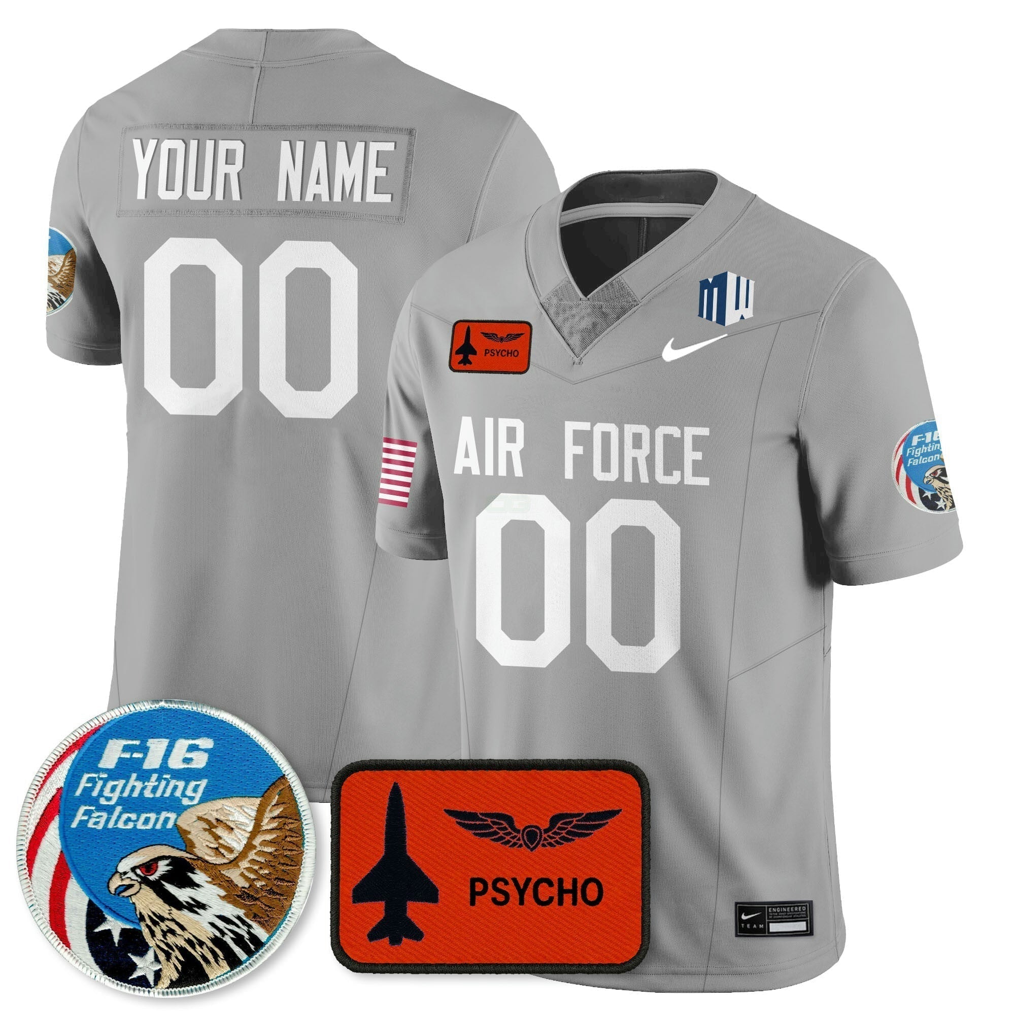 Camisa NCAA Custom Football 2025 Honor F-16 Jersey