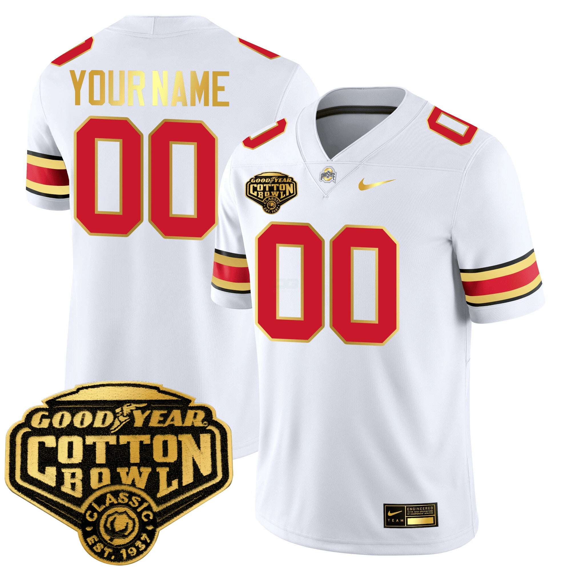 Camisa NCAA Custom Gold Edition Jersey - Cotton Bowl Patch
