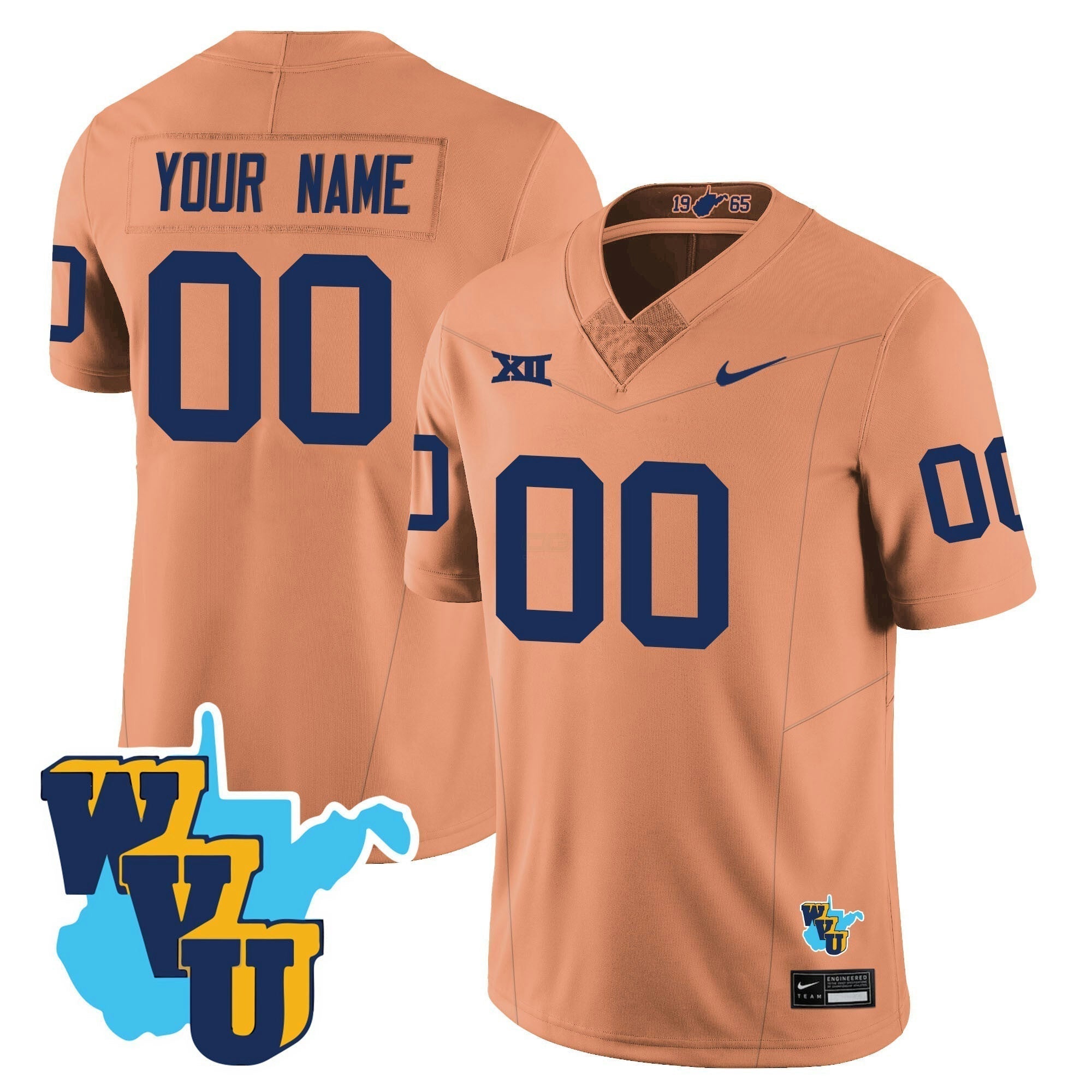Camisa NCAA Custom Name/Gender 1965-2025 Throwback Jersey