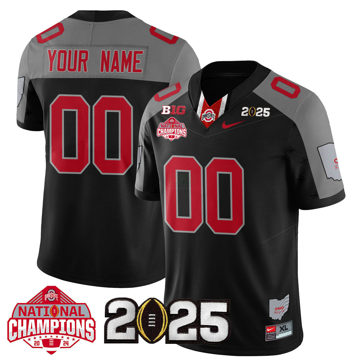 Camisa NCAA Custom Name/Gender 2024 National Champions Limited Jersey N2