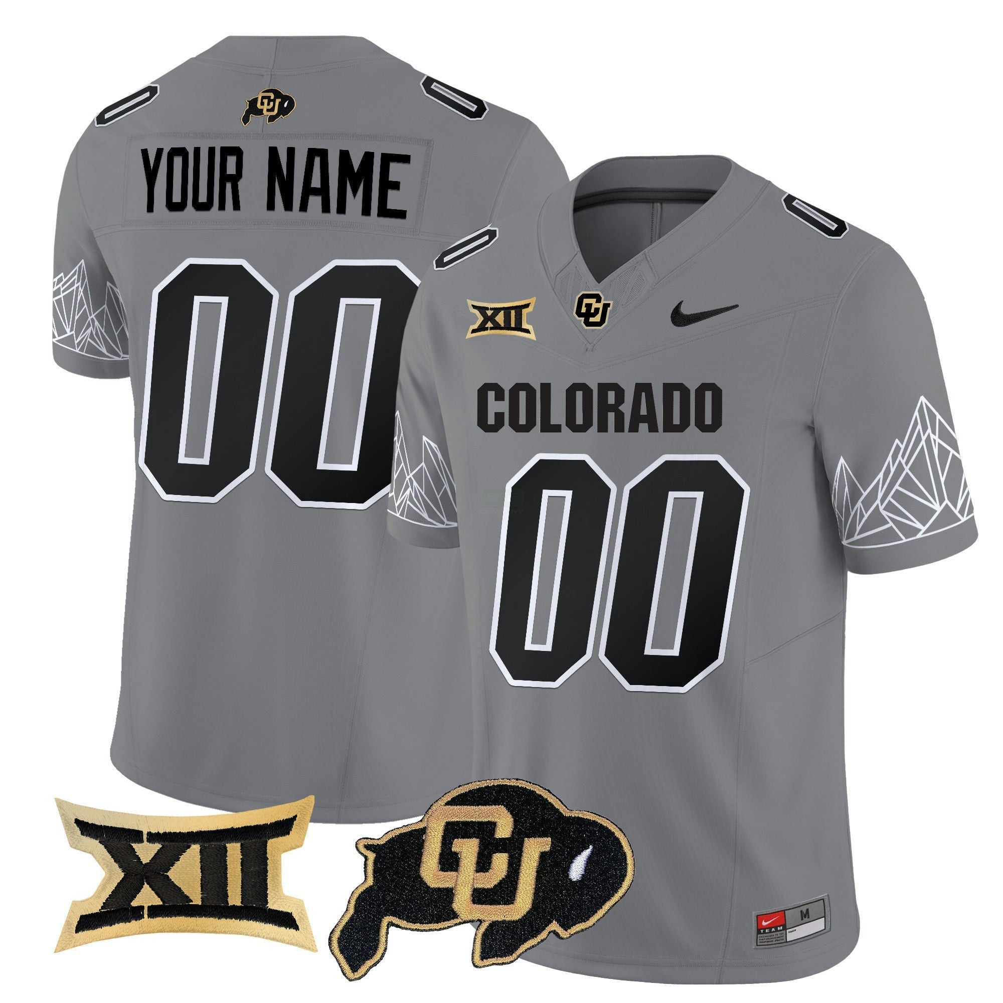Camisa NCAA Custom Name/Gender Vapor Limited Jersey V3 - Big 12 XII Patch