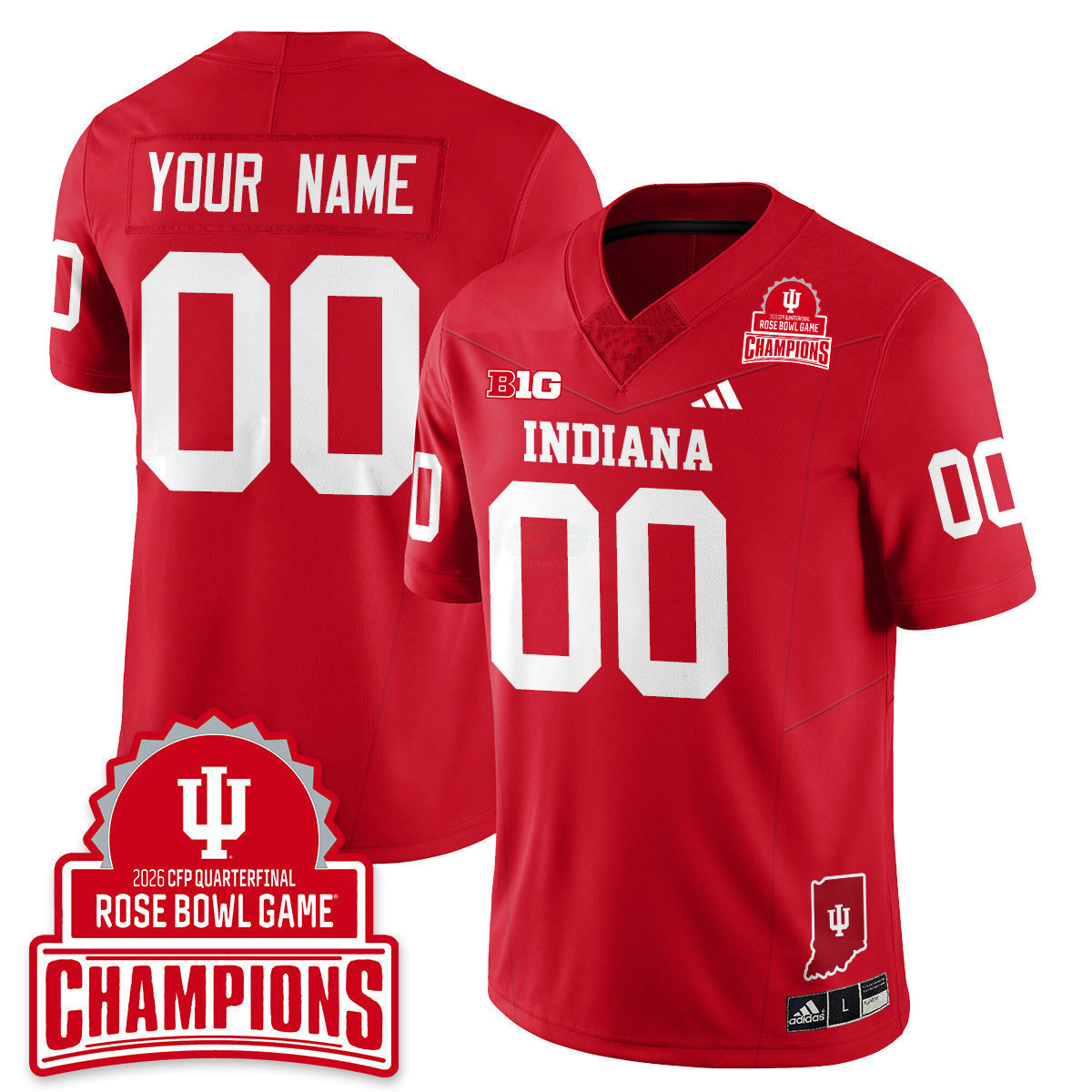 Camisa NCAA Custom Vapor Limited Jersey - Rose Bowl Champions