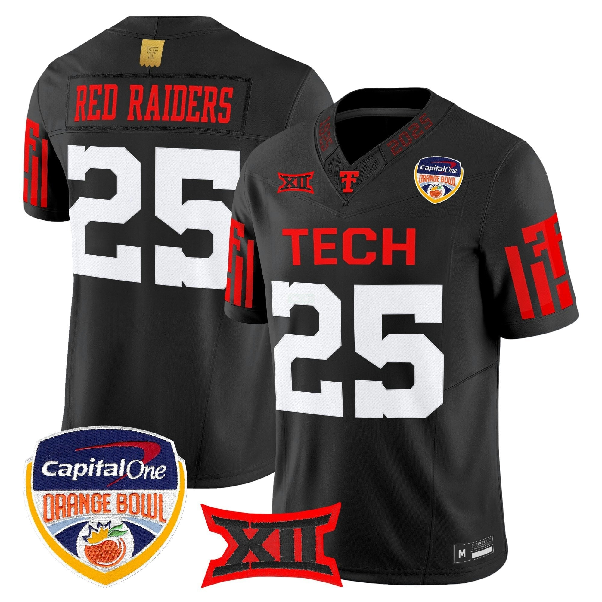 Camisa NCAA Football 2025 Laranja Bowl Vapor Limited Jersey