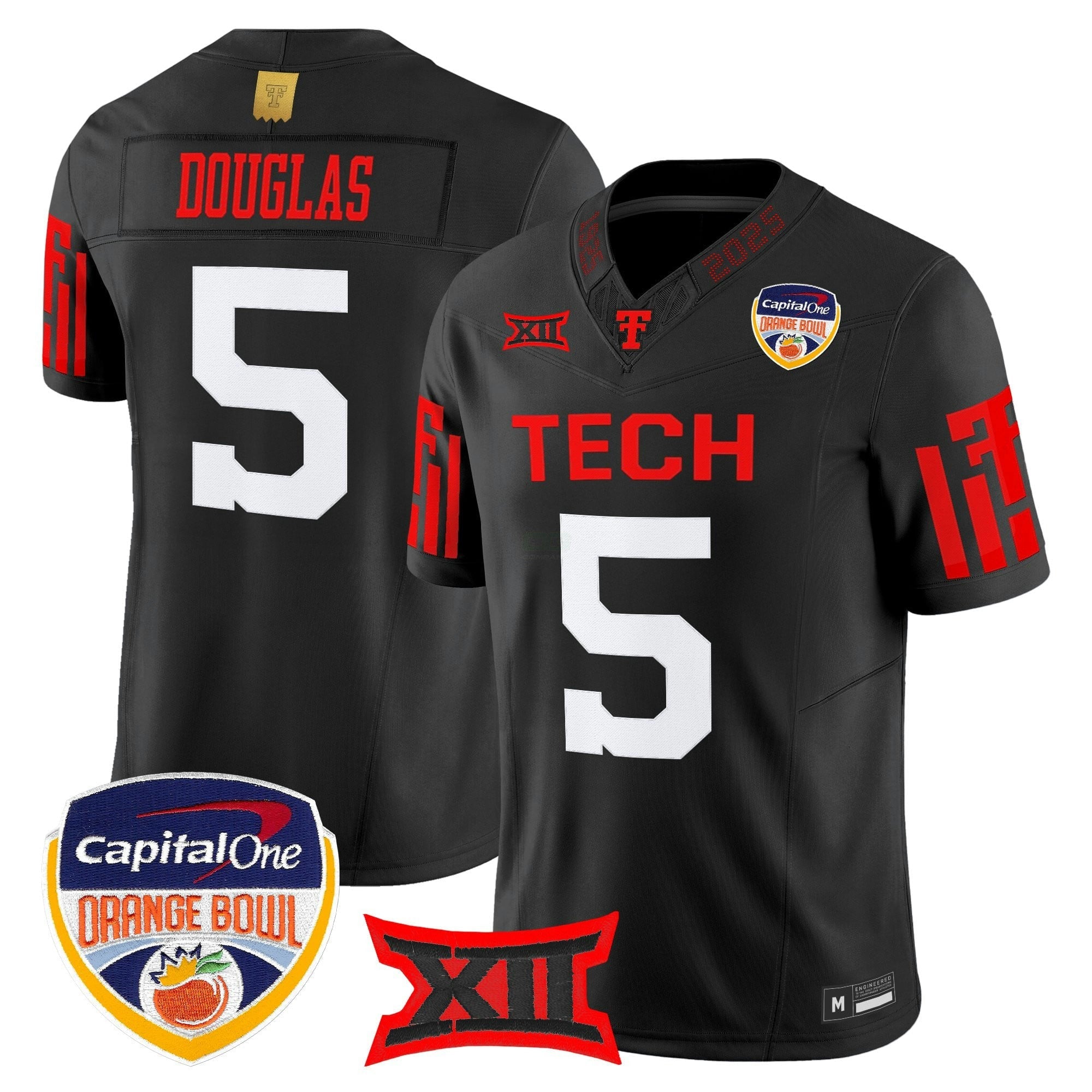 Camisa NCAA Football 2025 Laranja Bowl Vapor Limited Jersey
