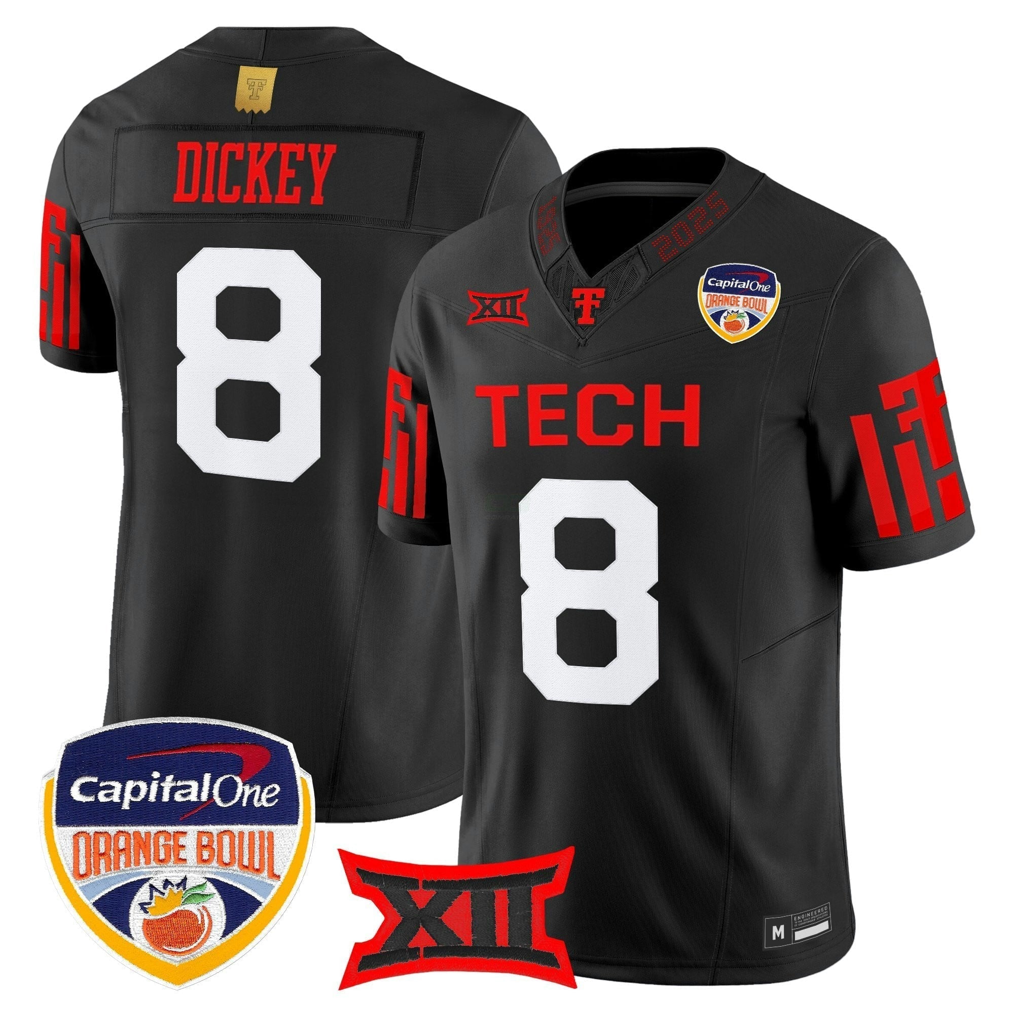 Camisa NCAA Football 2025 Laranja Bowl Vapor Limited Jersey