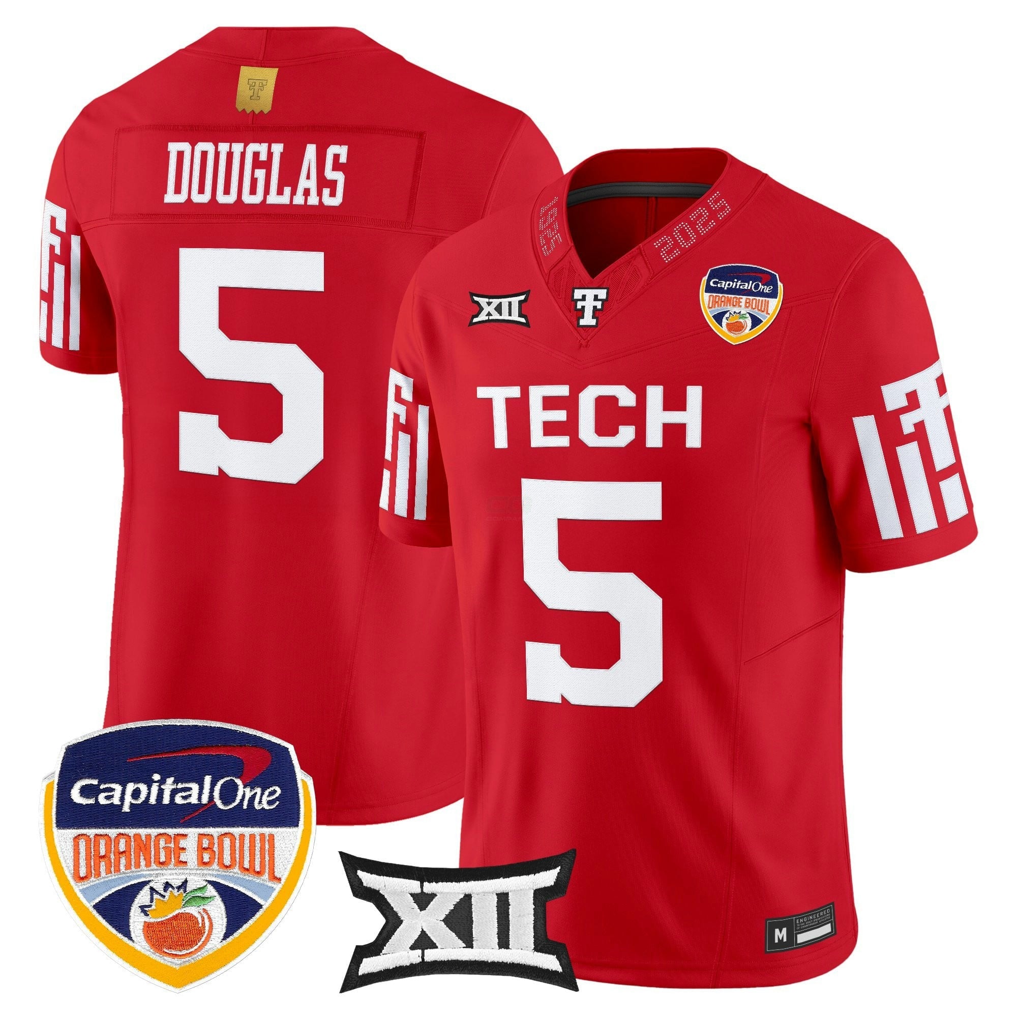 Camisa NCAA Football 2025 Laranja Bowl Vapor Limited Jersey