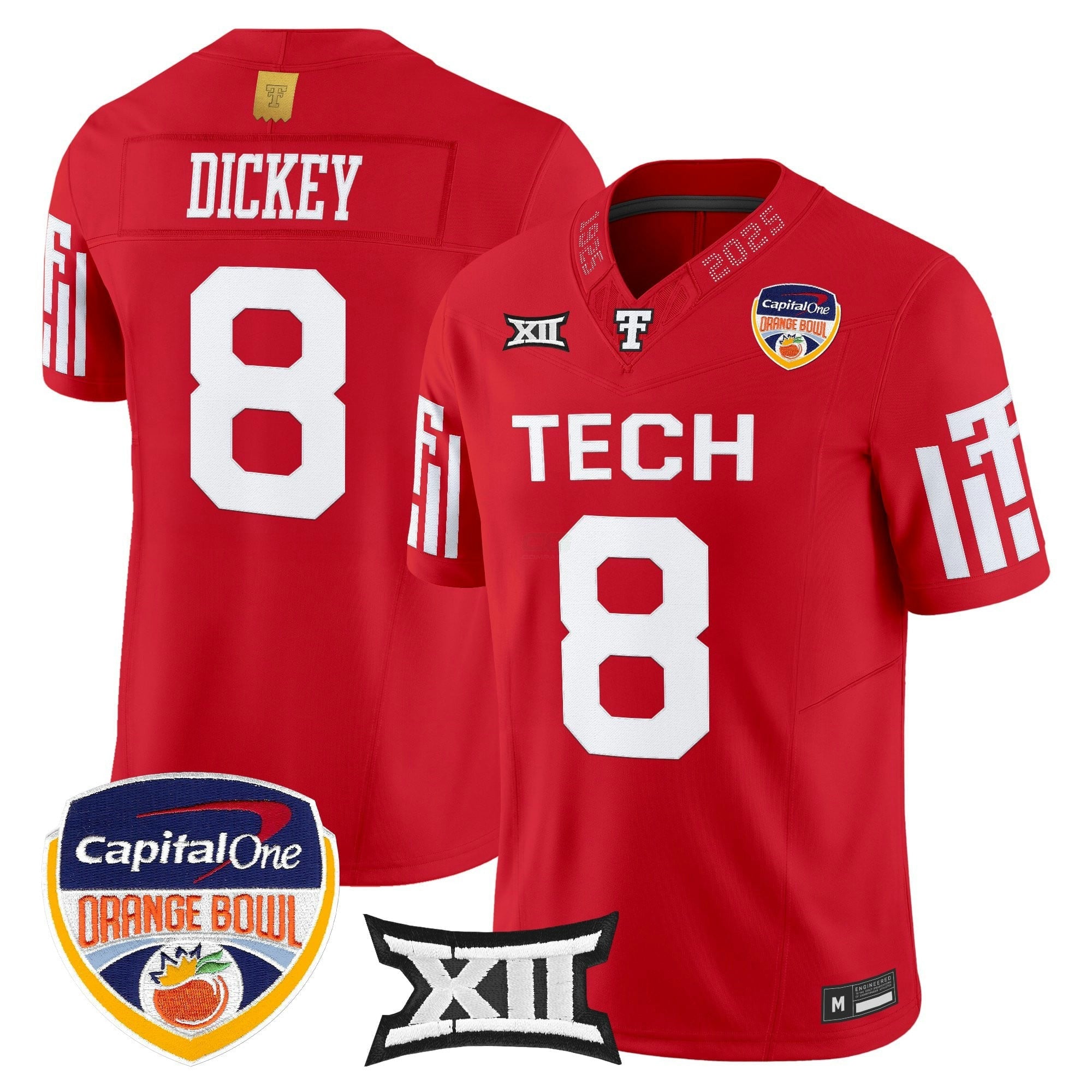 Camisa NCAA Football 2025 Laranja Bowl Vapor Limited Jersey
