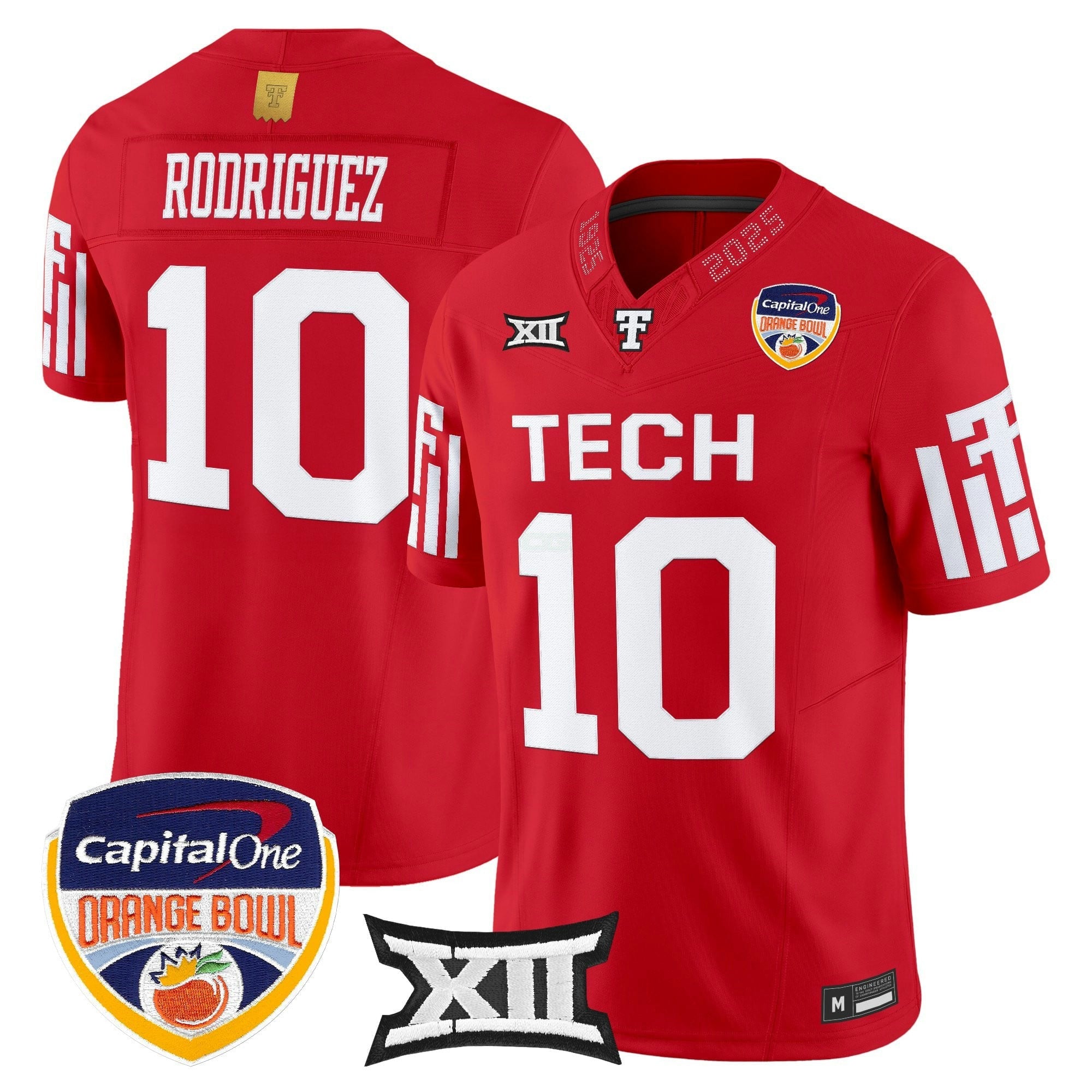 Camisa NCAA Football 2025 Laranja Bowl Vapor Limited Jersey