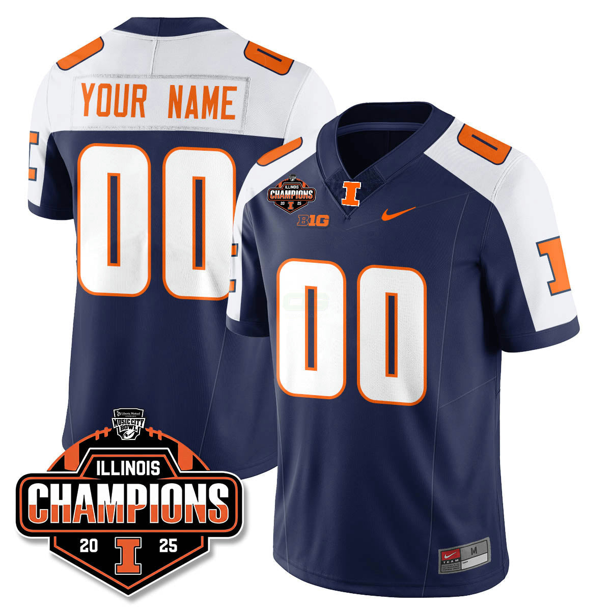 Camisa NCAA Football 2025 Music City Bowl Champions Limited Jersey