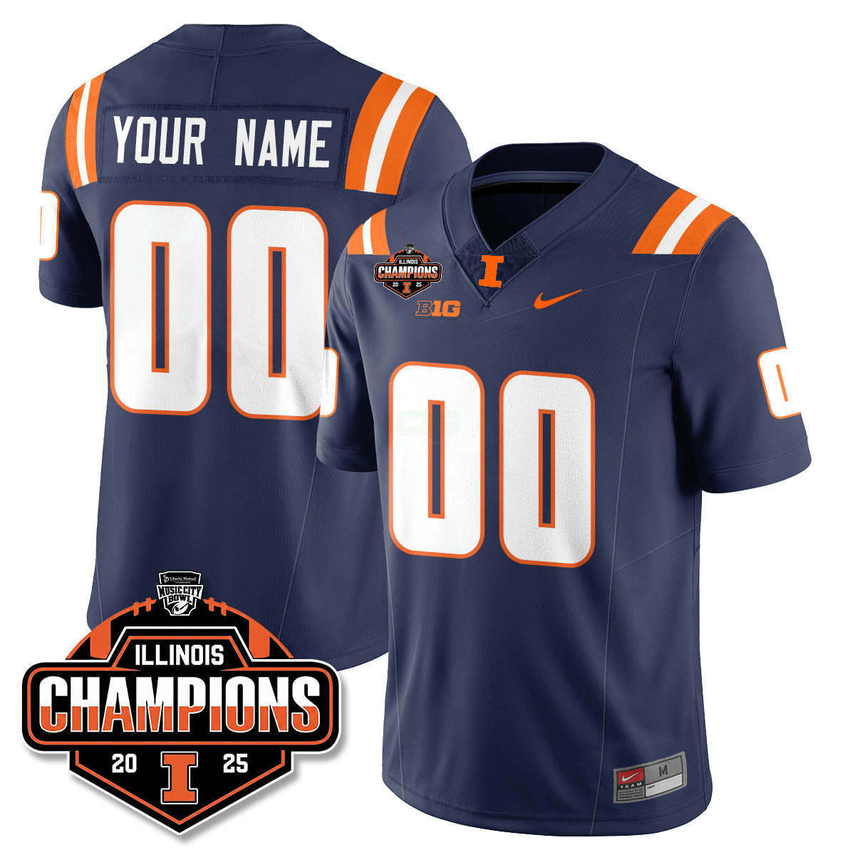 Camisa NCAA Football 2025 Music City Bowl Champions Limited Jersey
