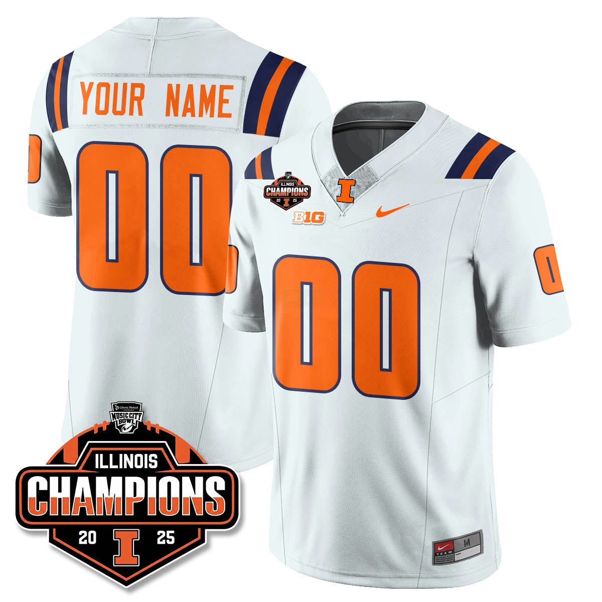 Camisa NCAA Football 2025 Music City Bowl Champions Limited Jersey
