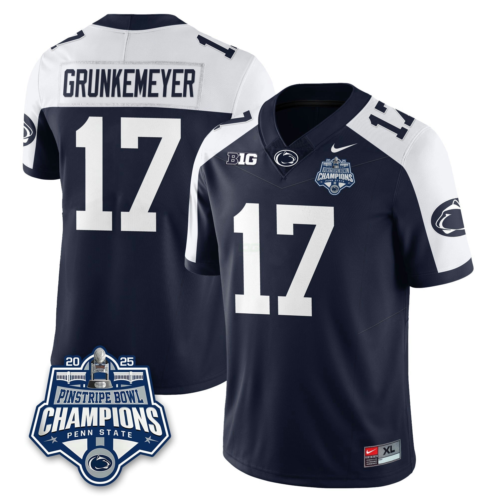Camisa NCAA Football 2025 Pinstripe Bowl Champions Jersey