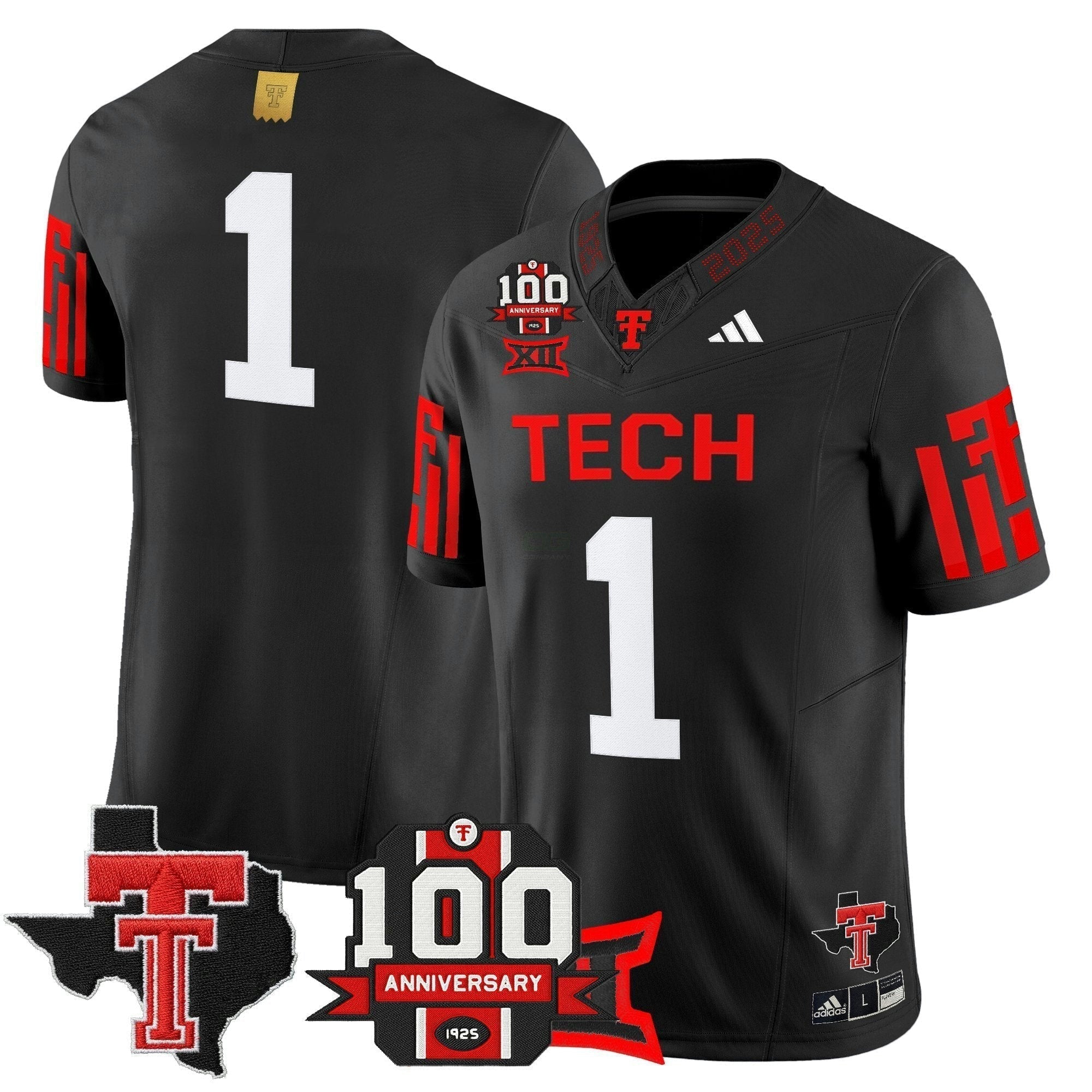 Camisa NCAA Football 2025 Vapor Limited Jersey - 100th Anniversary & Texas Patch N1