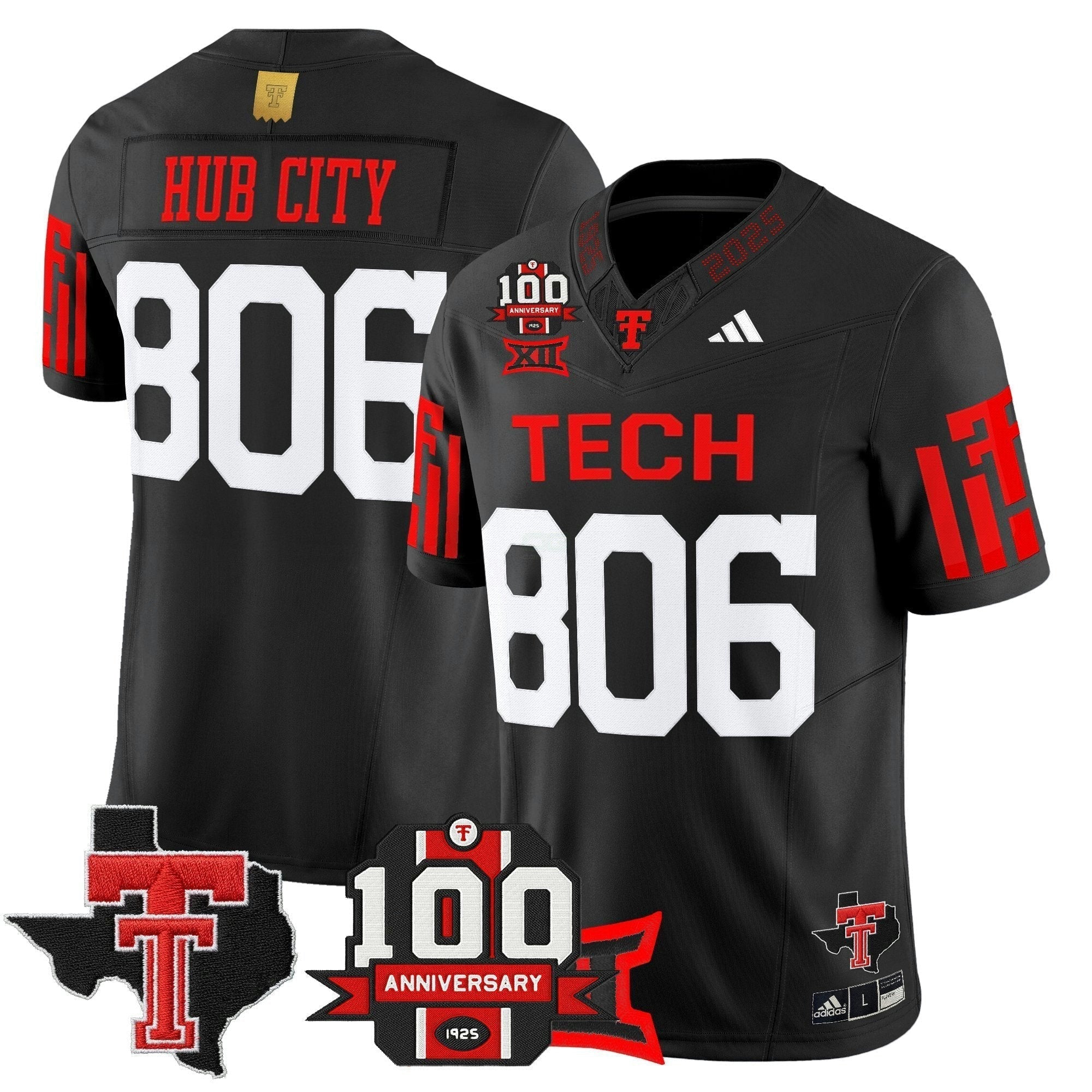 Camisa NCAA Football 2025 Vapor Limited Jersey - 100th Anniversary & Texas Patch N1