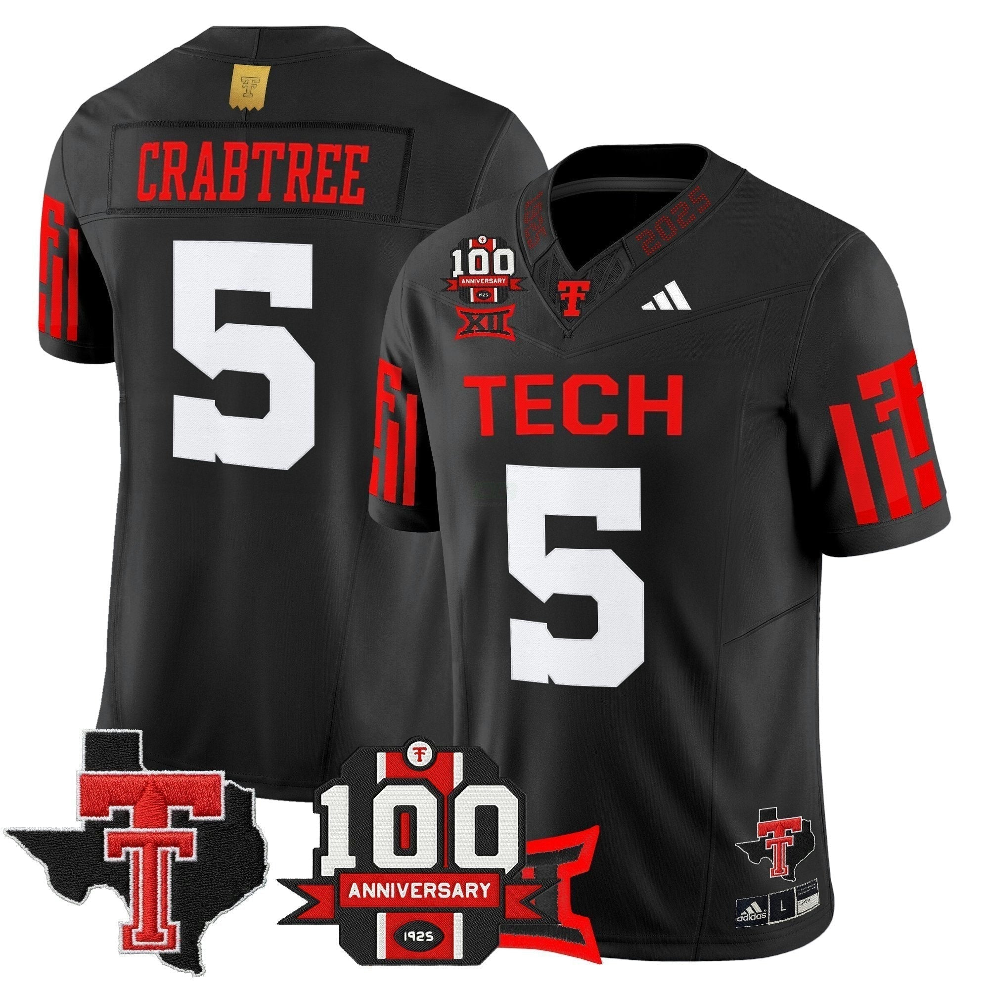 Camisa NCAA Football 2025 Vapor Limited Jersey - 100th Anniversary & Texas Patch N1