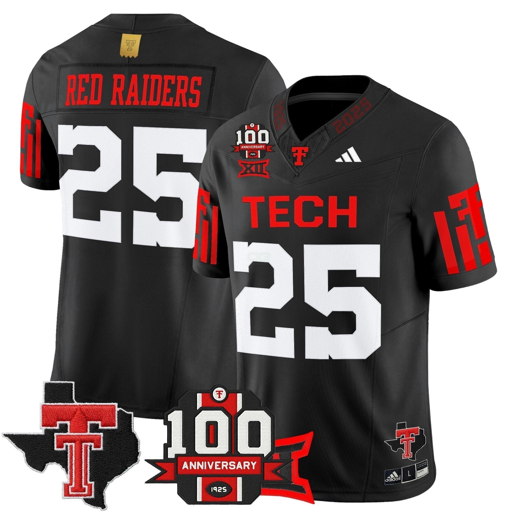 Camisa NCAA Football 2025 Vapor Limited Jersey - 100th Anniversary & Texas Patch N1