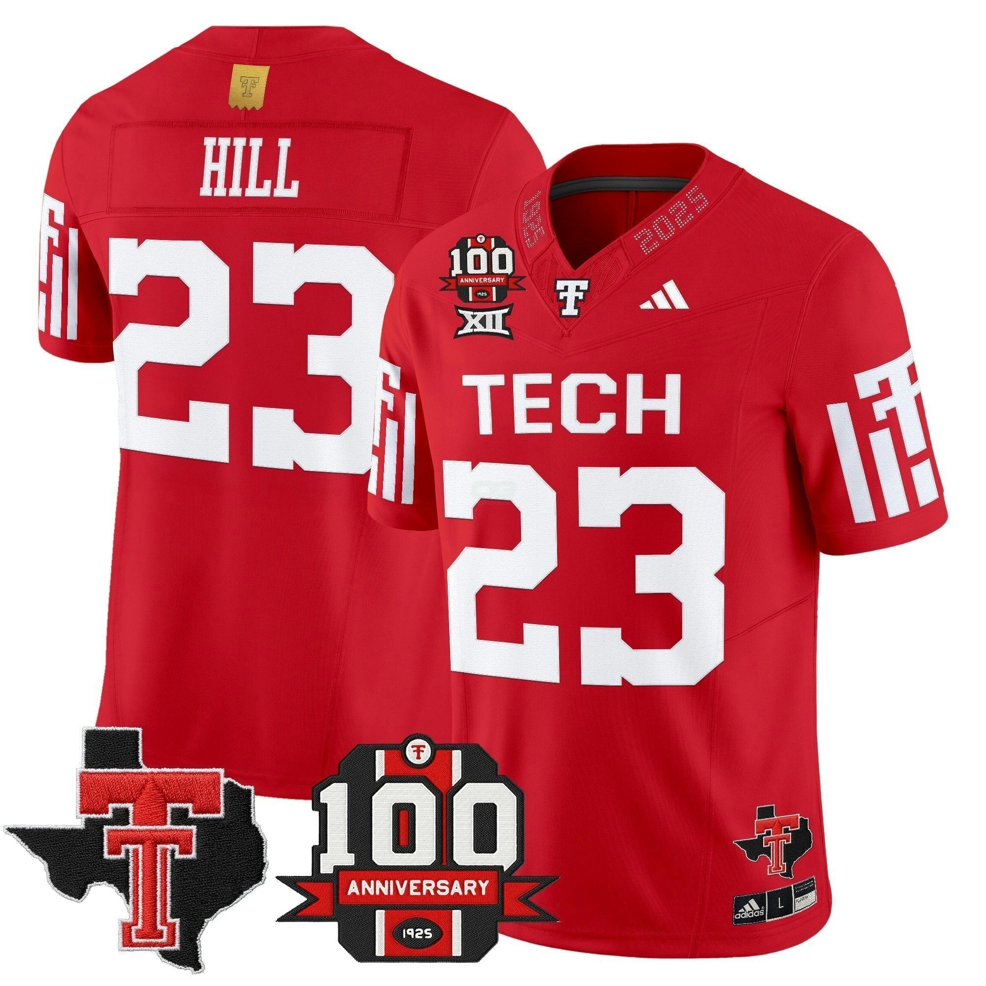 Camisa NCAA Football 2025 Vapor Limited Jersey - 100th Anniversary & Texas Patch N1