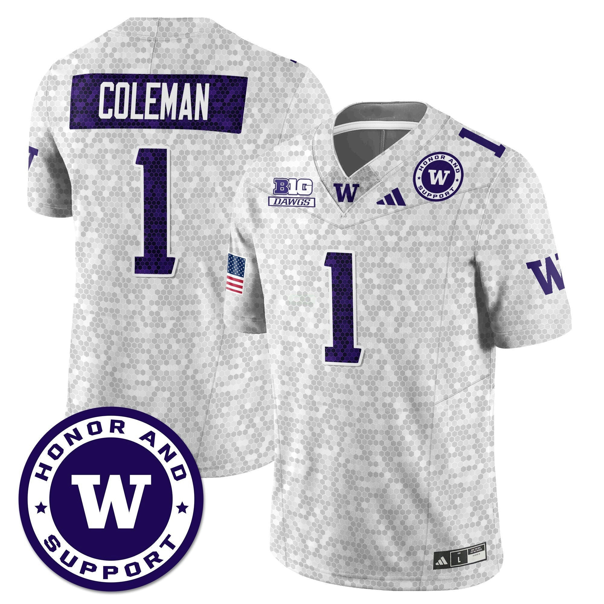Camisa NCAA Football Honor and Support Uniform