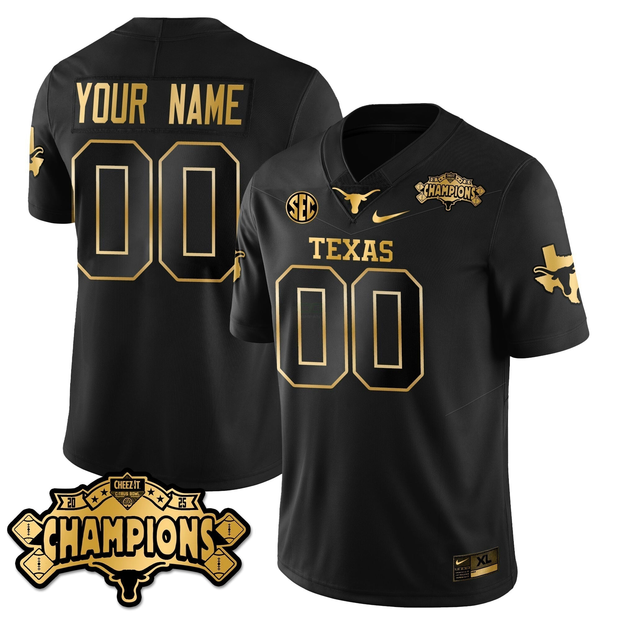 Camisa NCAA Football Vapor Limited Dourada Jersey - Citrus Bowl Champions