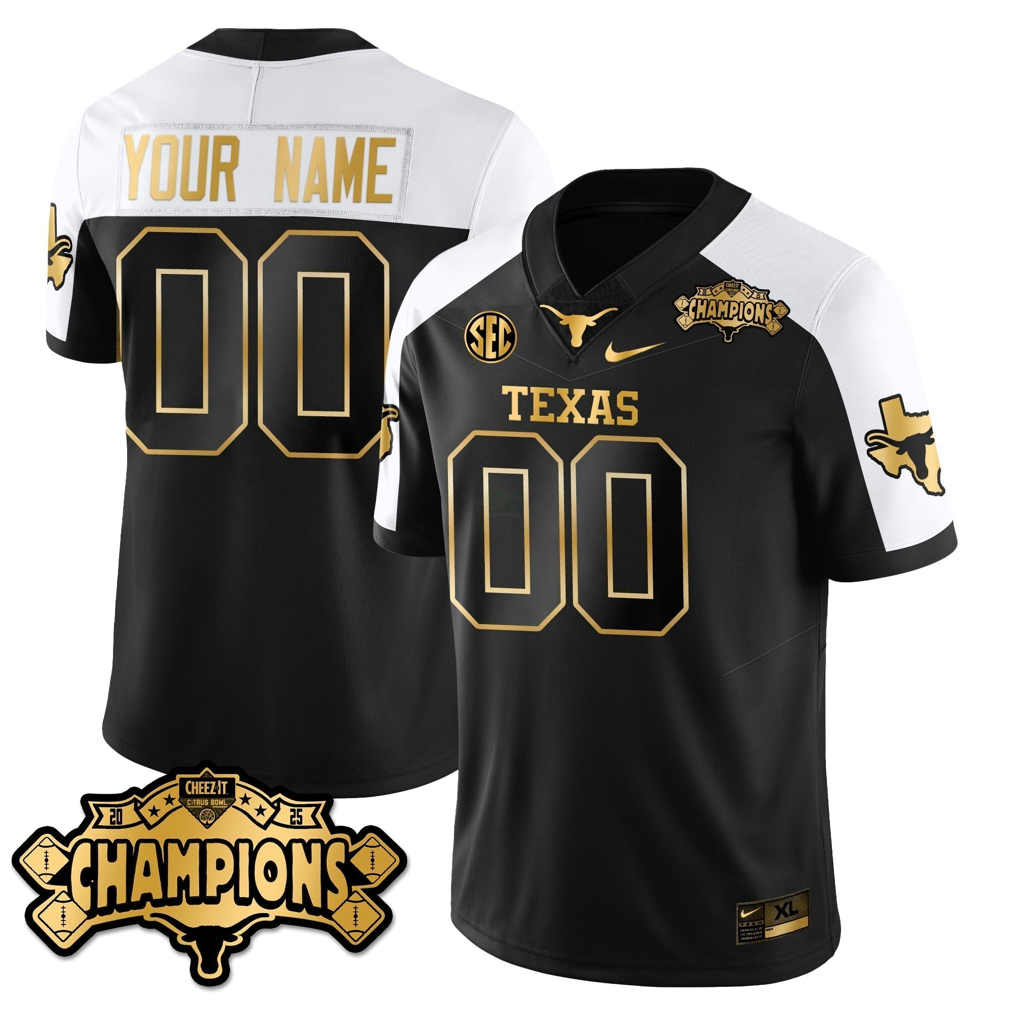 Camisa NCAA Football Vapor Limited Dourada Jersey - Citrus Bowl Champions