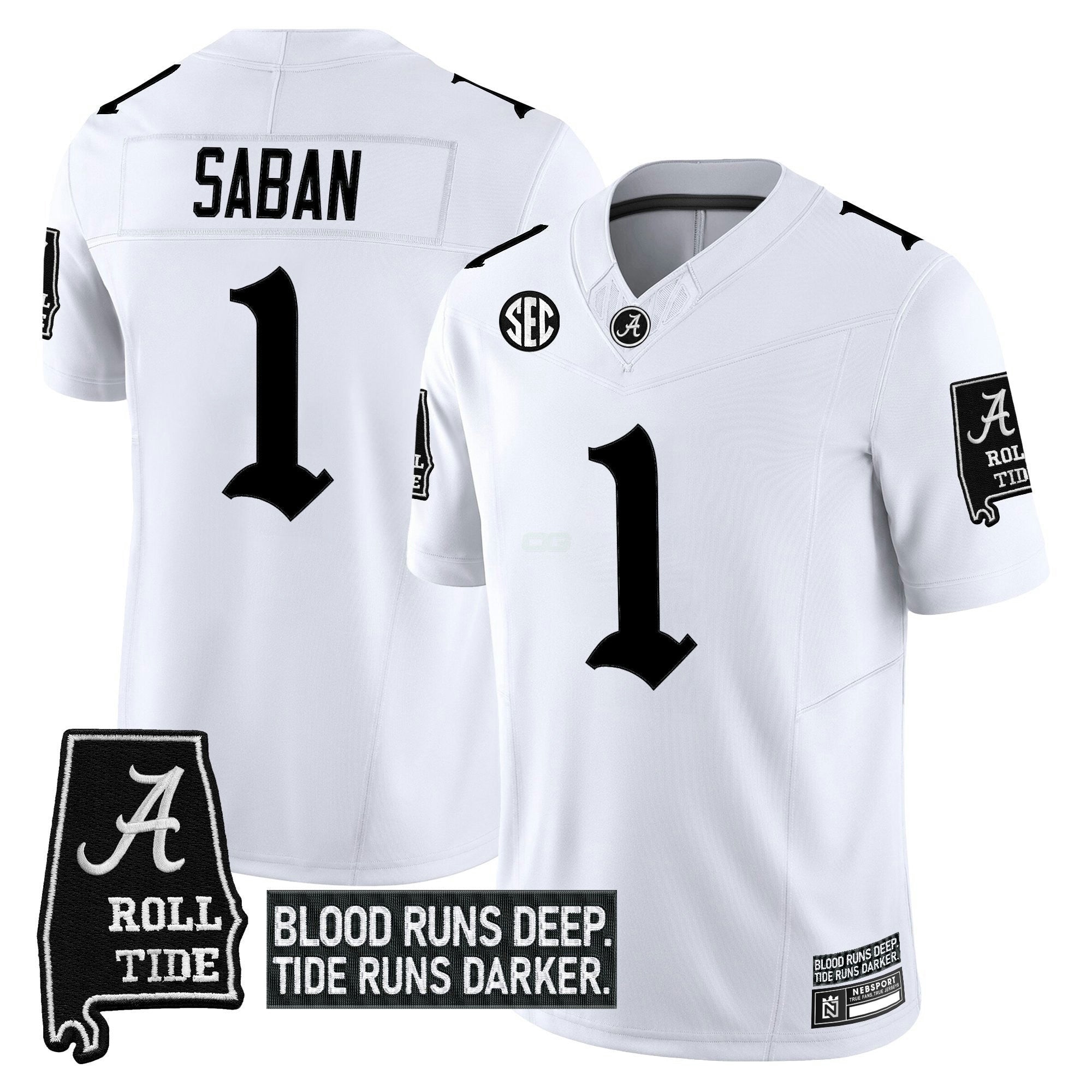 Camisa NCAA 'Gothic Bama Blood Edition' Vapor Limited Jersey