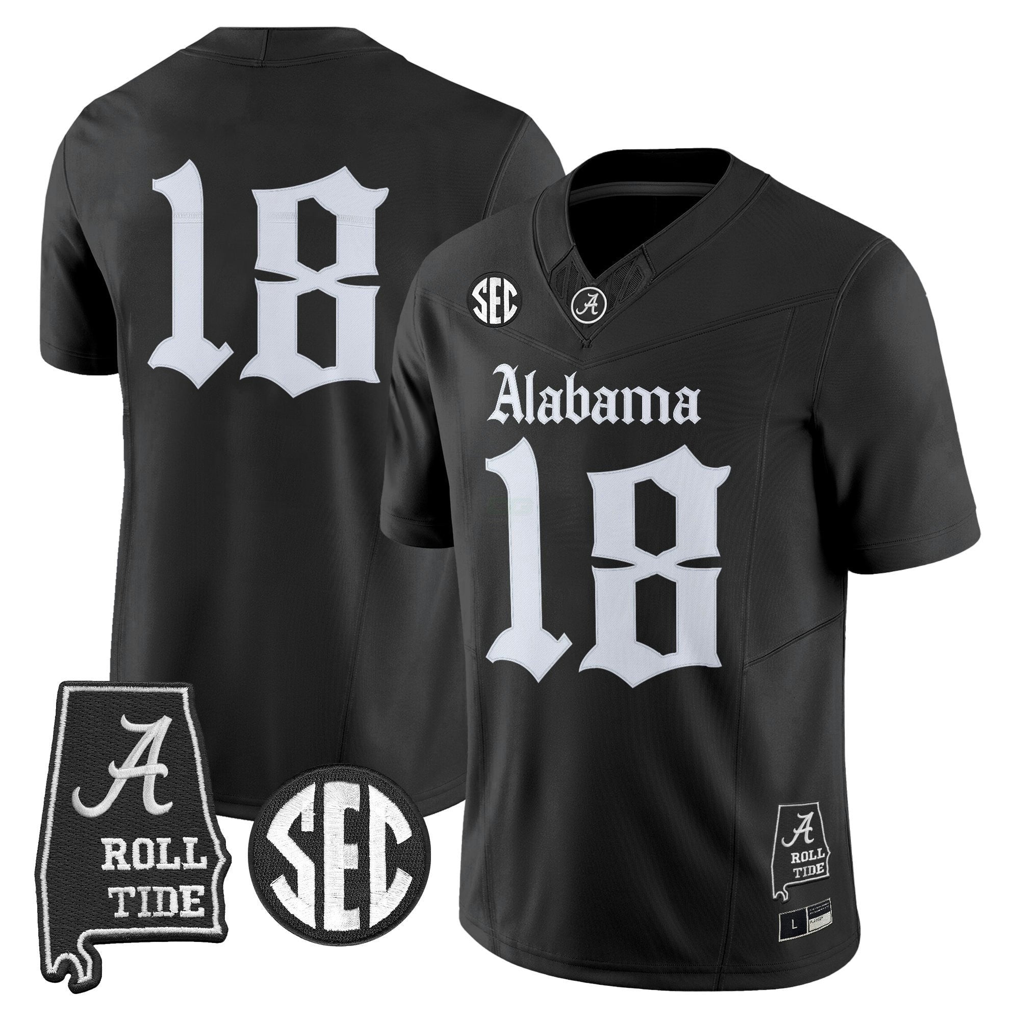 Camisa NCAA 'Gothic Edition' Vapor Limited Jersey - Alabama Map