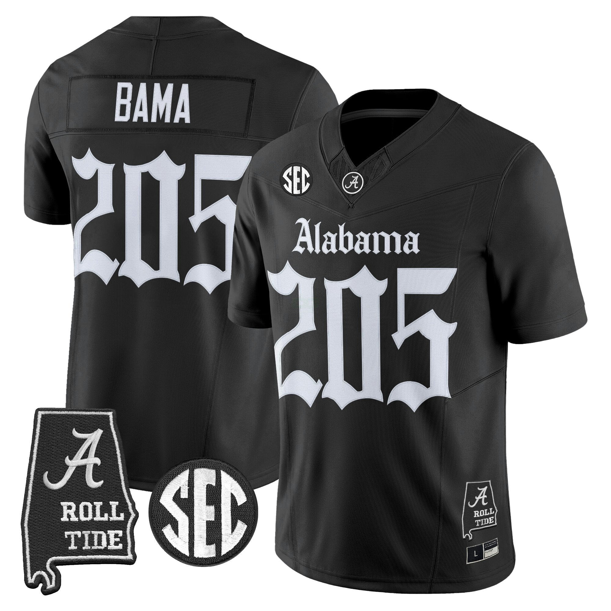 Camisa NCAA 'Gothic Edition' Vapor Limited Jersey - Alabama Map