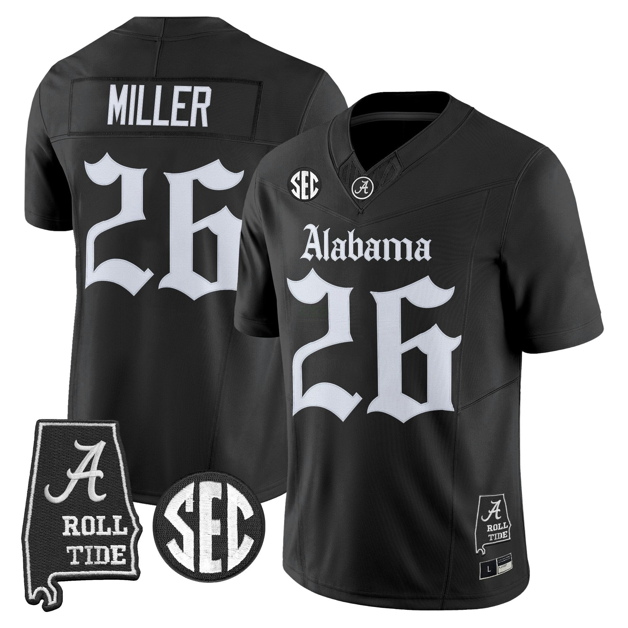 Camisa NCAA 'Gothic Edition' Vapor Limited Jersey - Alabama Map