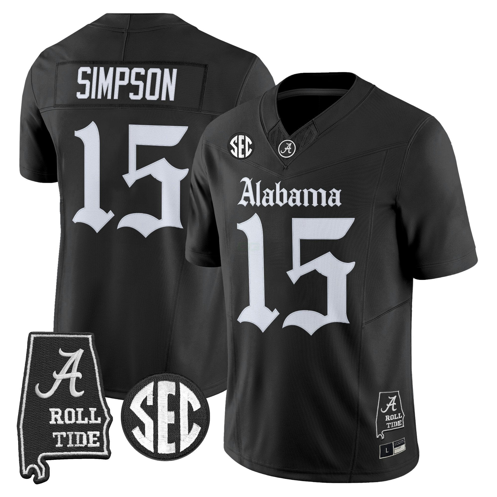 Camisa NCAA 'Gothic Edition' Vapor Limited Jersey - Alabama Map