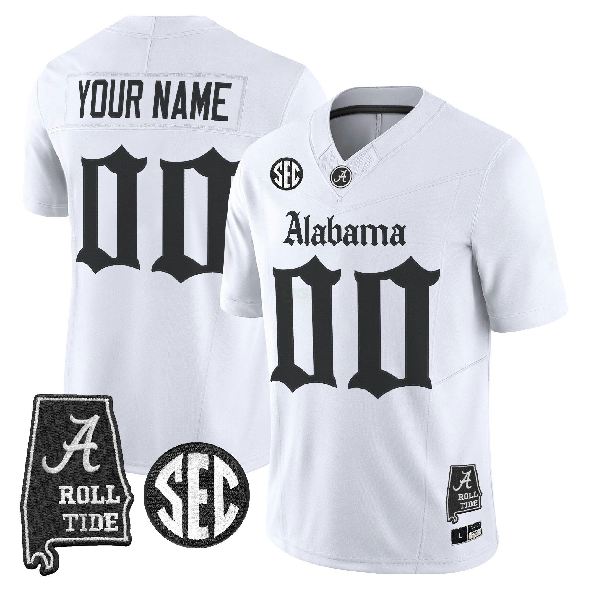 Camisa NCAA 'Gothic Edition' Vapor Limited Jersey - Alabama Map