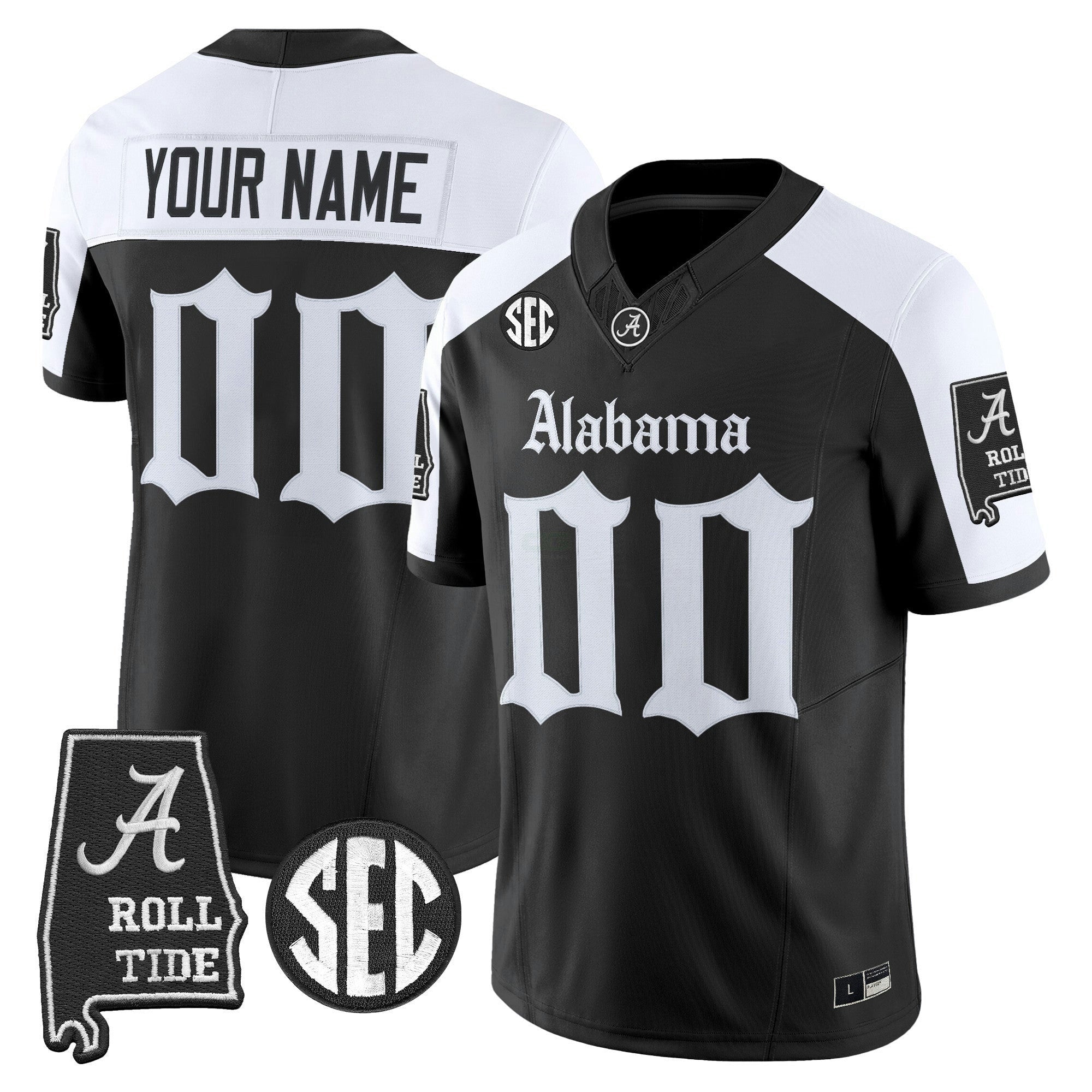 Camisa NCAA 'Gothic Edition' Vapor Limited Jersey - Alabama Map