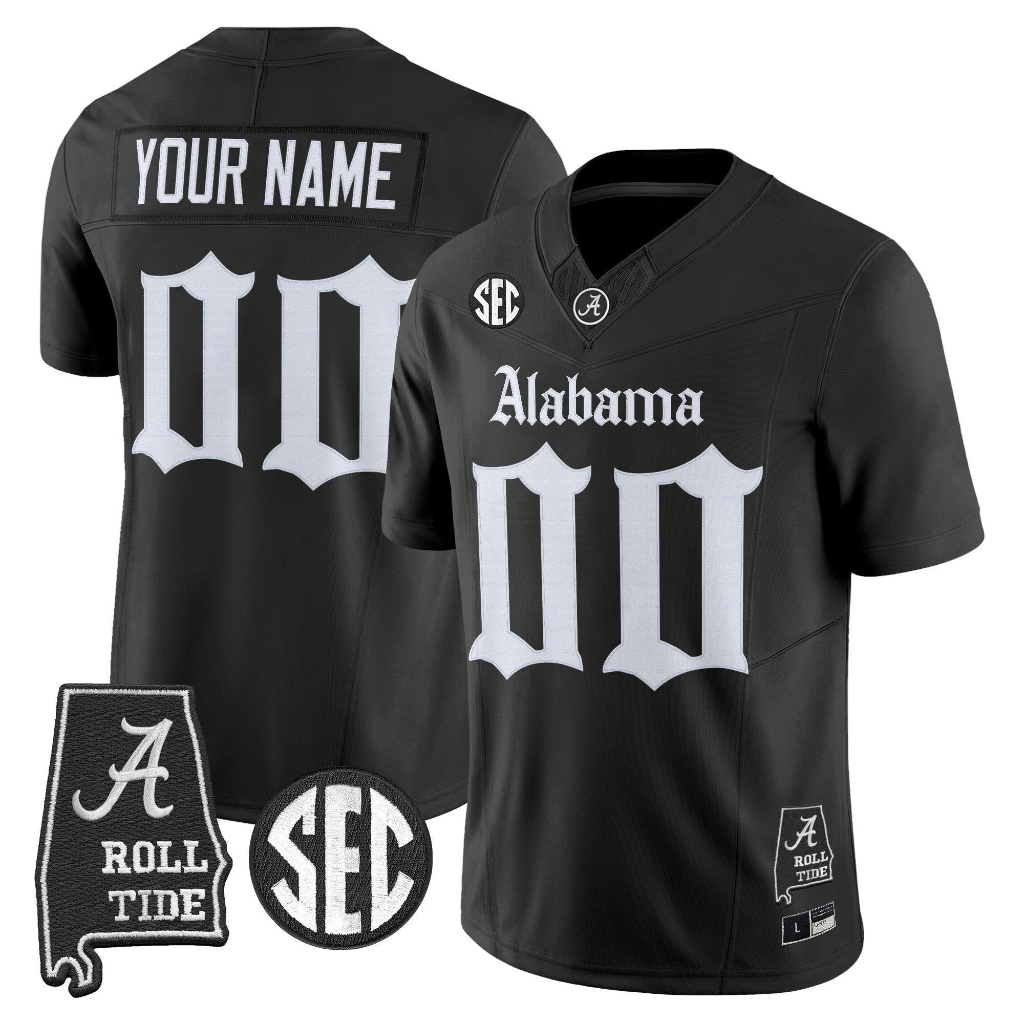 Camisa NCAA 'Gothic Edition' Vapor Limited Jersey - Alabama Map