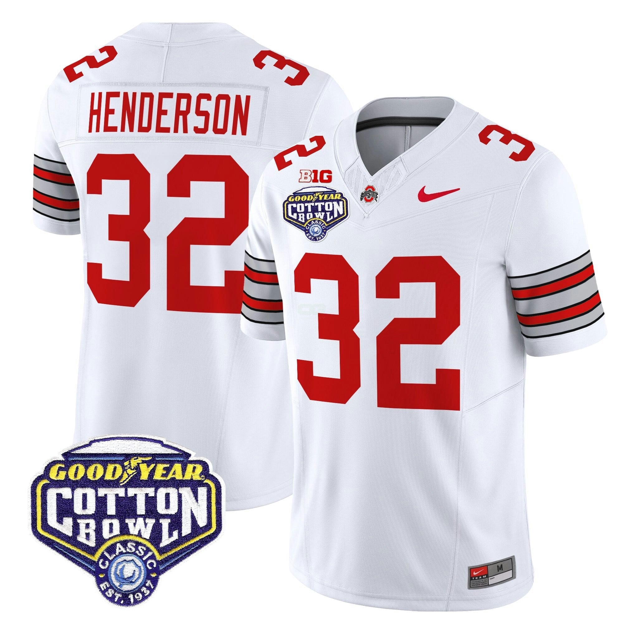 Camisa NCAA 'Heritage Stripe' Vapor Limited Jersey - 2025 Cotton Bowl Patch